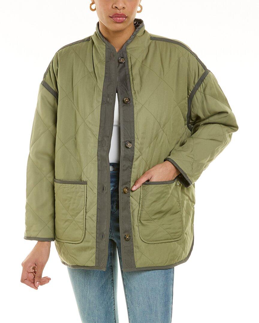 Blank NYC Diamond Quilted Jacket in Green Lyst