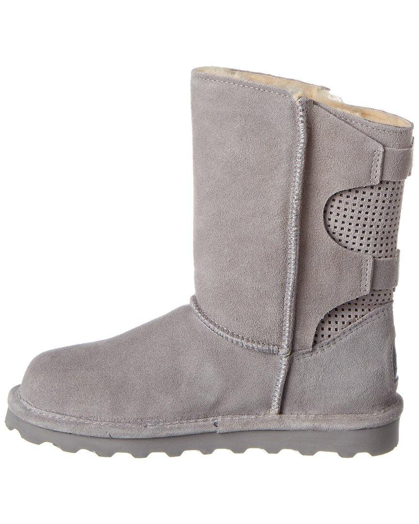 BEARPAW Clara Suede Boot in Gray | Lyst