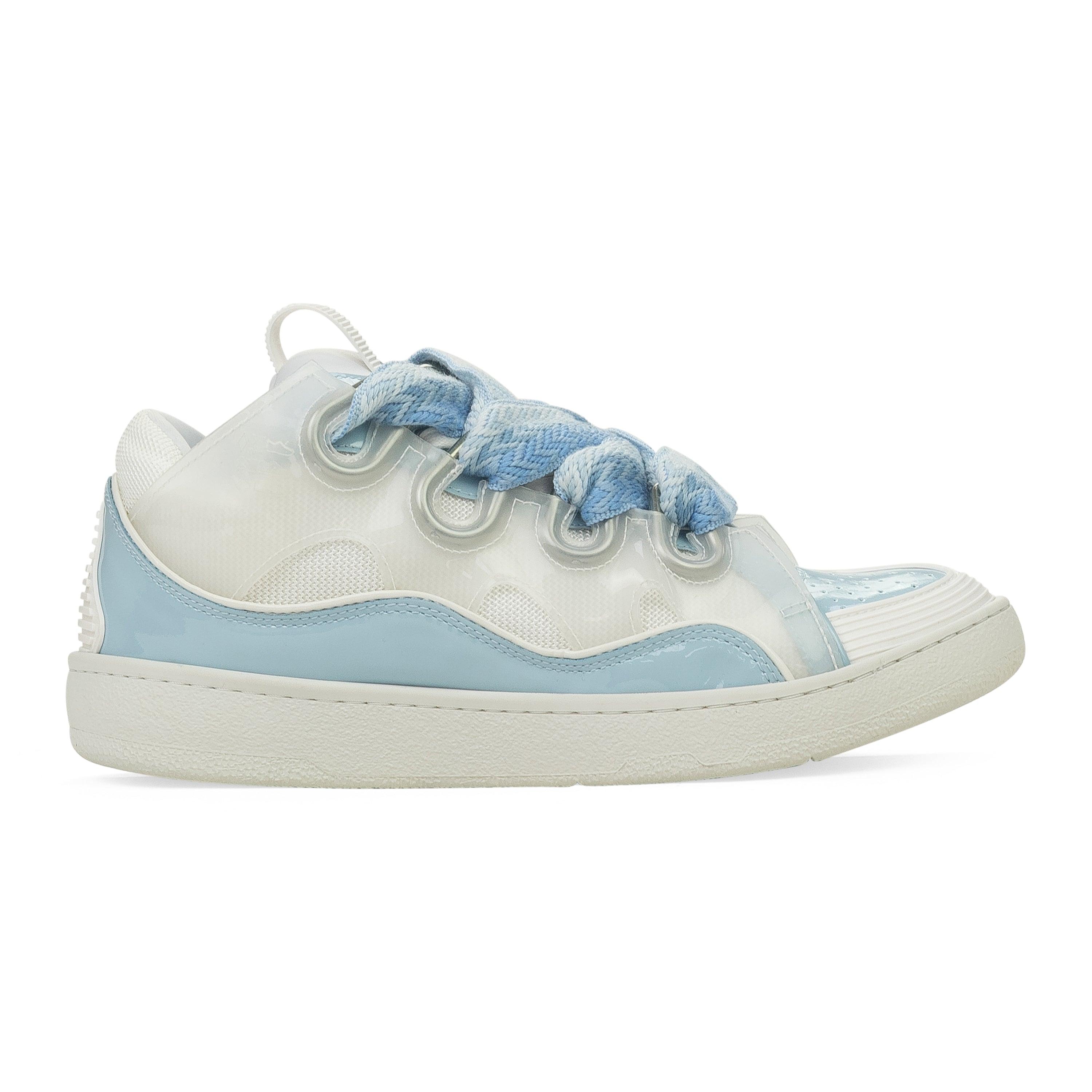 スニーカー LANVIN Woman Sneakers White FWSKDK0ASTUDH23 00M2 LANVIN Curb $990 Women's White Low Top Sneakers New And