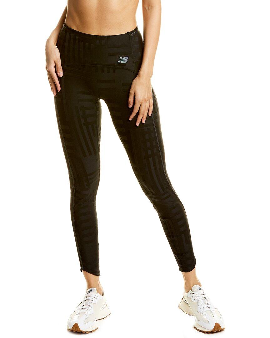 New Balance Synthetic Q Speed Texture Tight Pant in Black | Lyst
