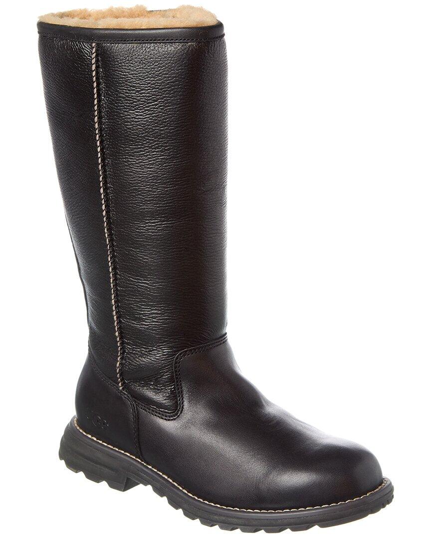 Ugg brooks tall leather boots discount