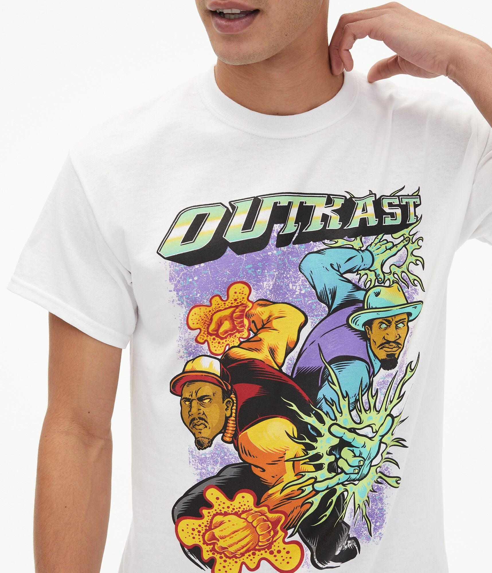 Aéropostale Outkast Cartoon Graphic Tee in White for Men | Lyst