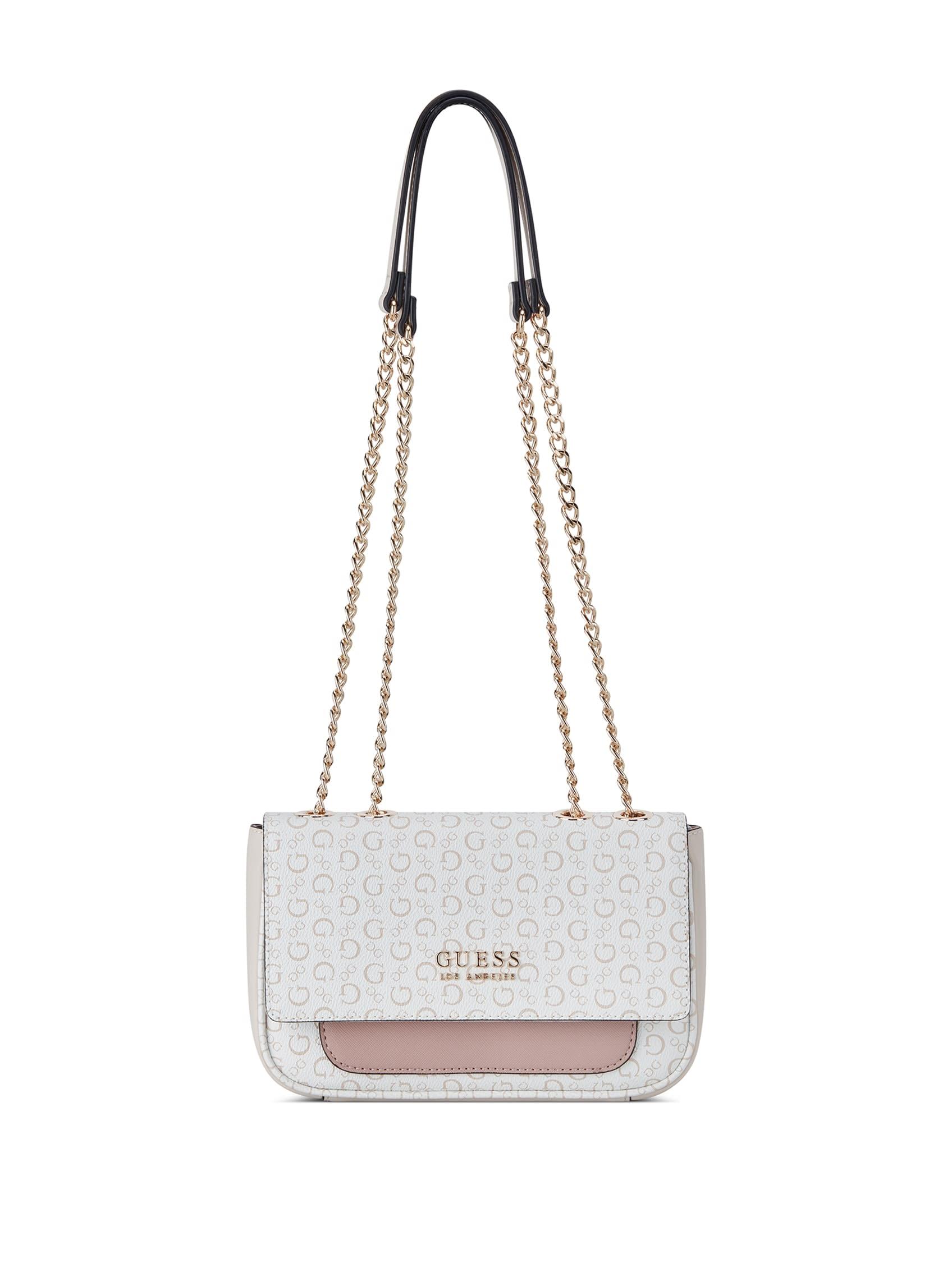 Guess Factory Gelber Mini Foldover Crossbody in White | Lyst