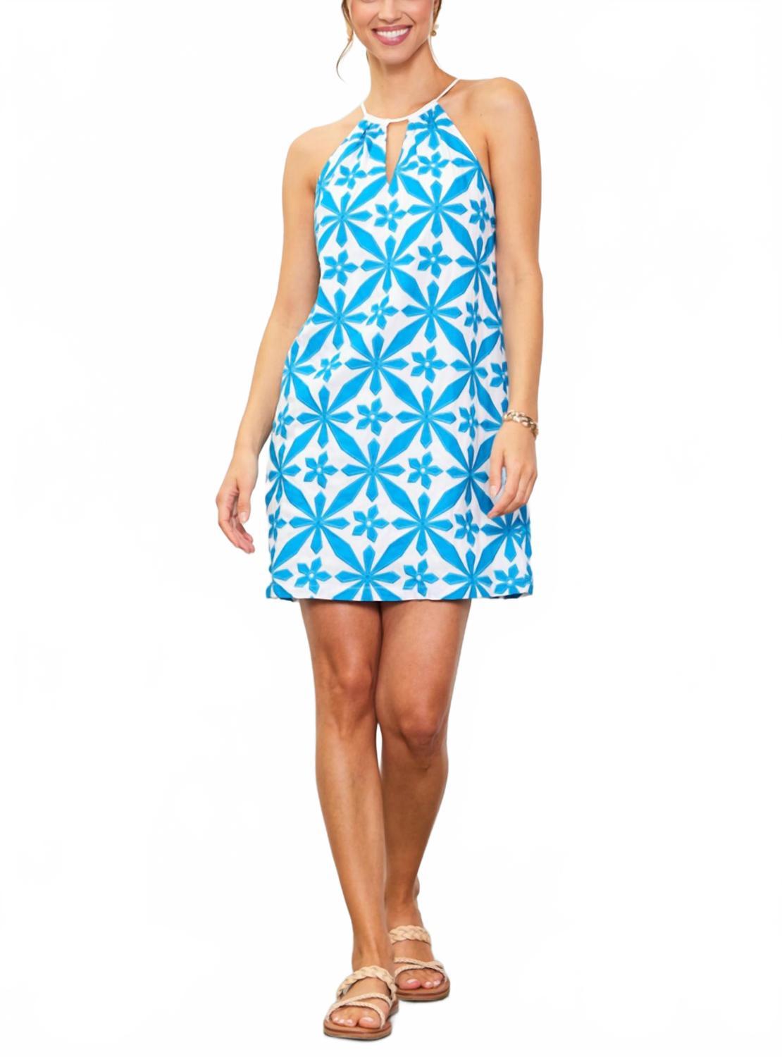 Skies Are Blue Brandy Embroidered Halter Dress in Blue | Lyst Skies Are Blue Brandy Embroidered Halter Dress in Blue | Lyst