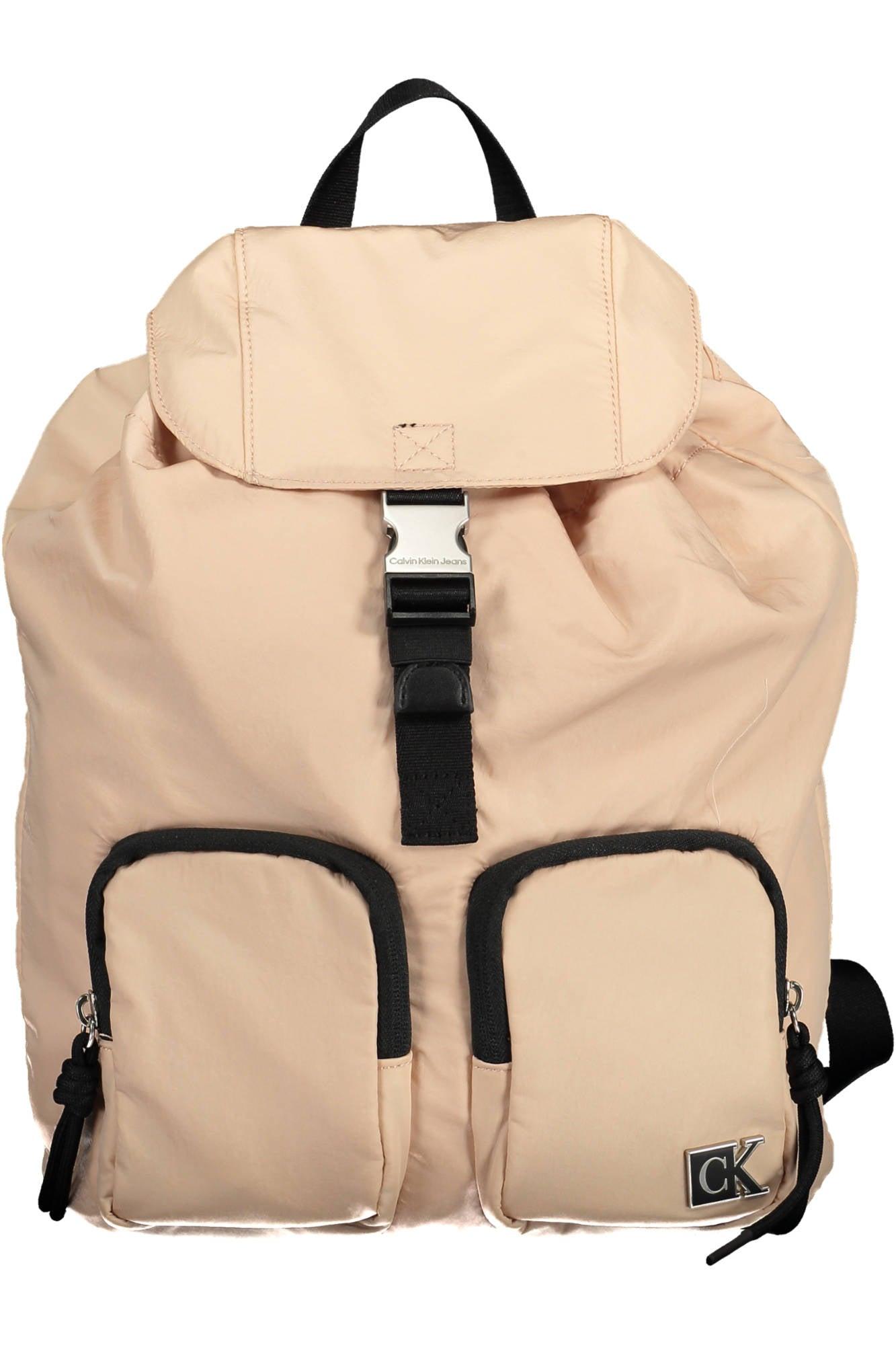 Calvin Klein Nylon Backpack in Natural | Lyst
