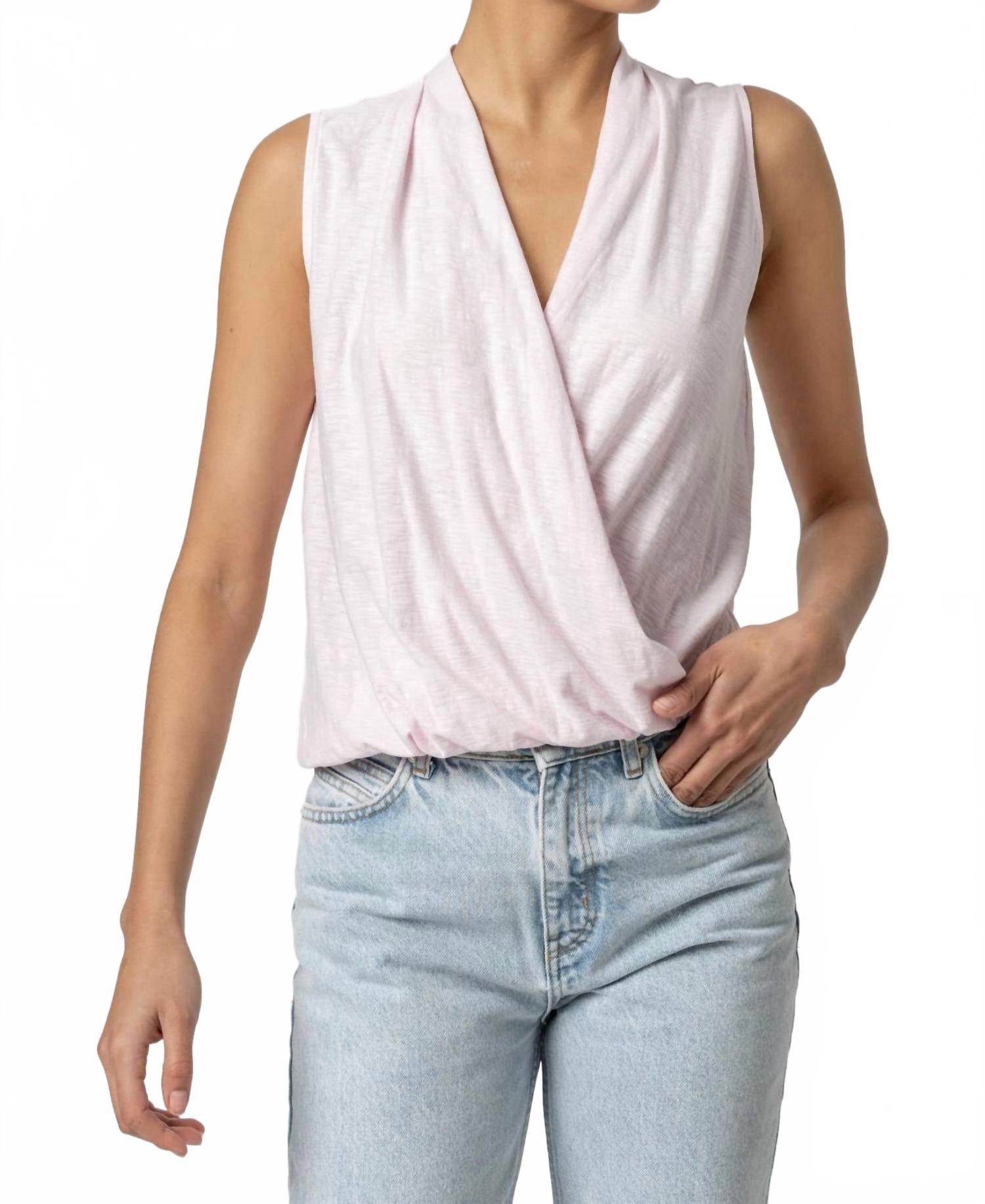 (取寄) リラ P レディース スリーブレス フォー ラップ Lilla P women Sleeveless Cross Front Sleeveless Top – Lilla P