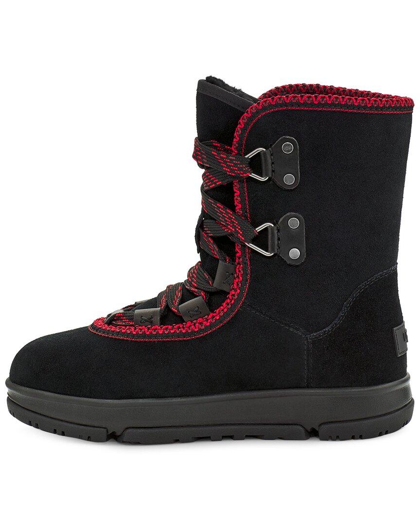 UGG Classic Suede Hiker Boot in Black | Lyst