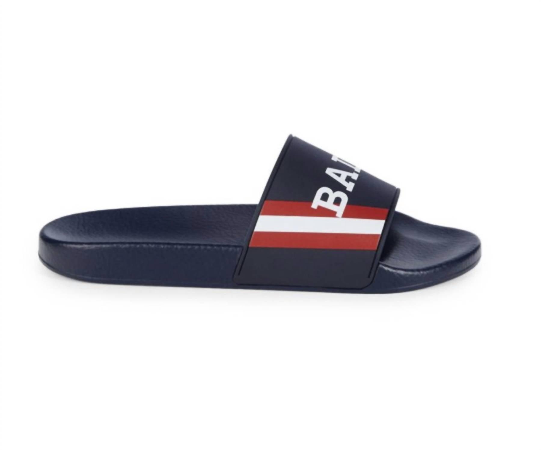 BALLY SIMON BLACK RUBBER LOGO SANDALS SLIDES SHOES - MADE IN ITALY US 8 Bally Sandals and Slides for Men | Online Sale up to 77% off  main image 4