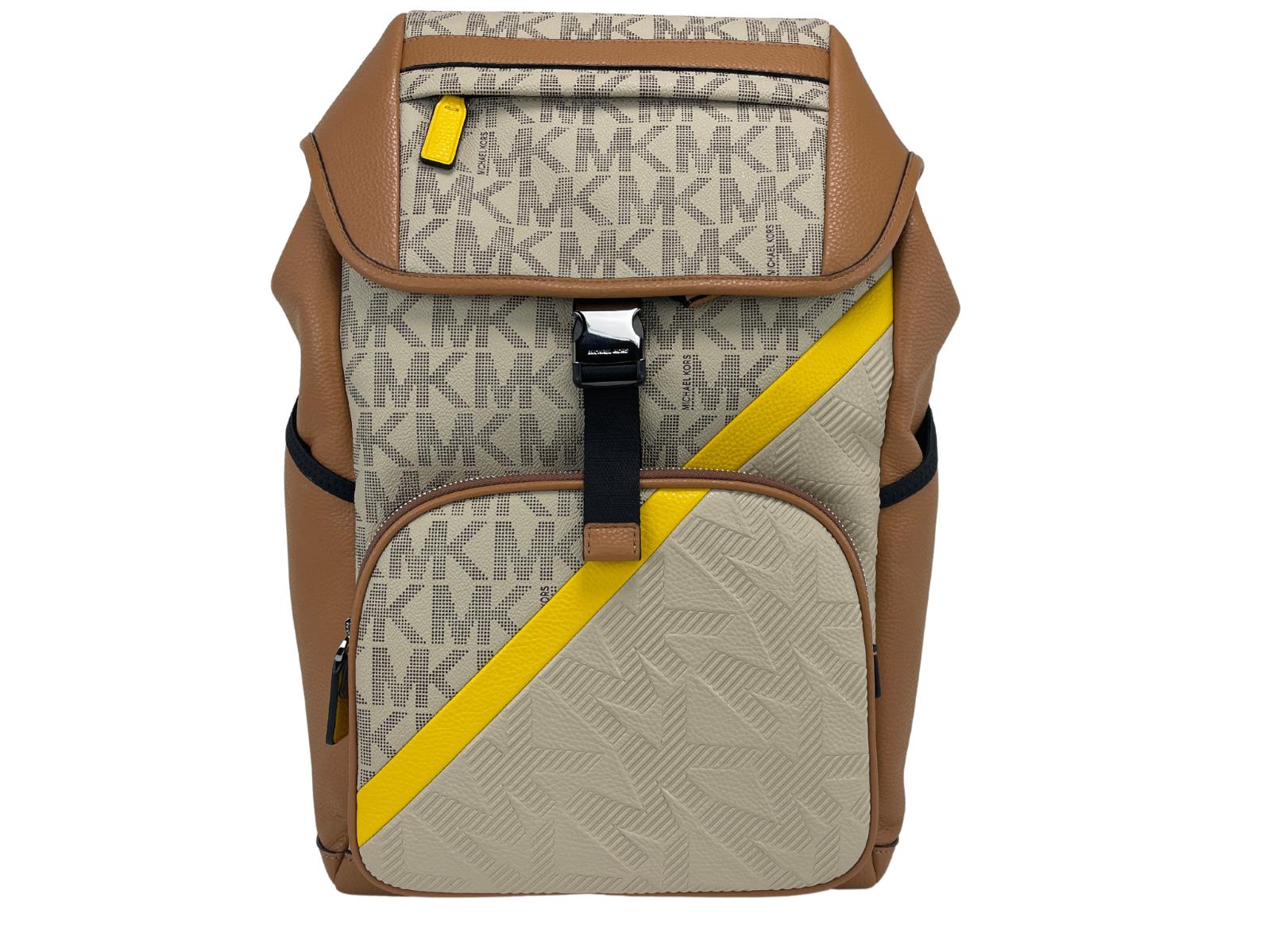 Michael Kors Phoebe Medium Signature MK Logo Backpack Drawstring