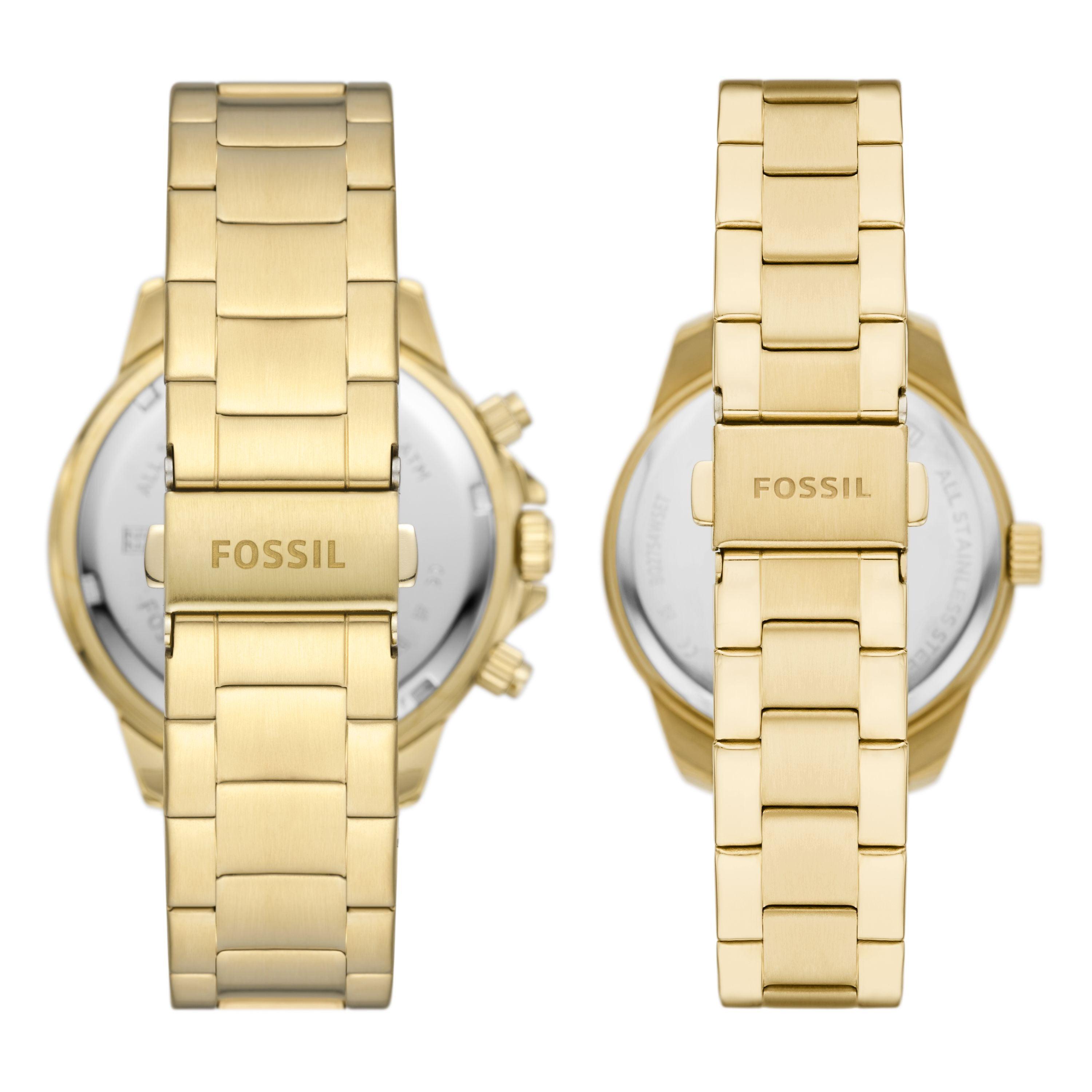 fossil watch set women