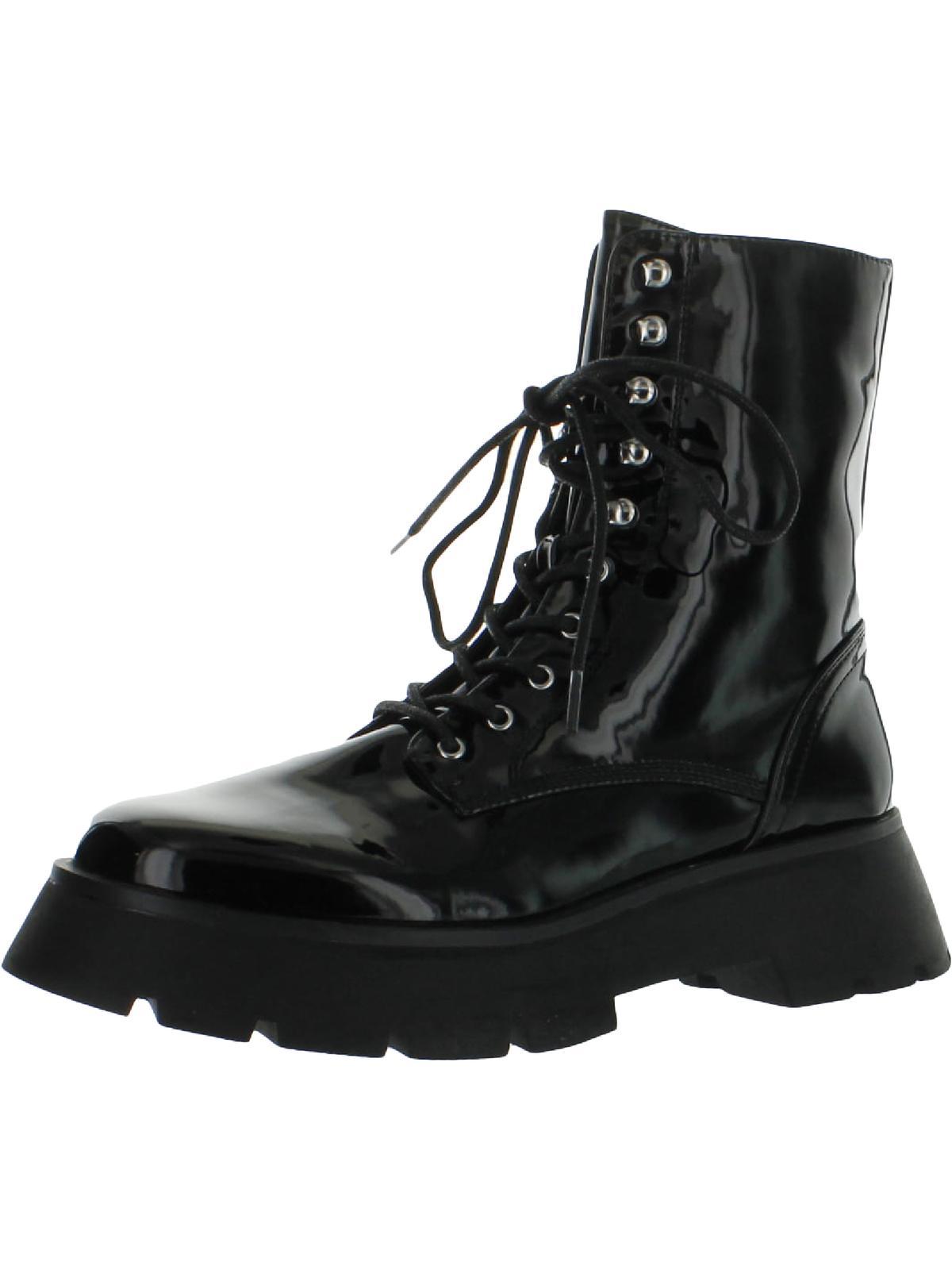 Circus by Sam Edelman Lolita Zipper Combat & Lace-up Boots in Black | Lyst