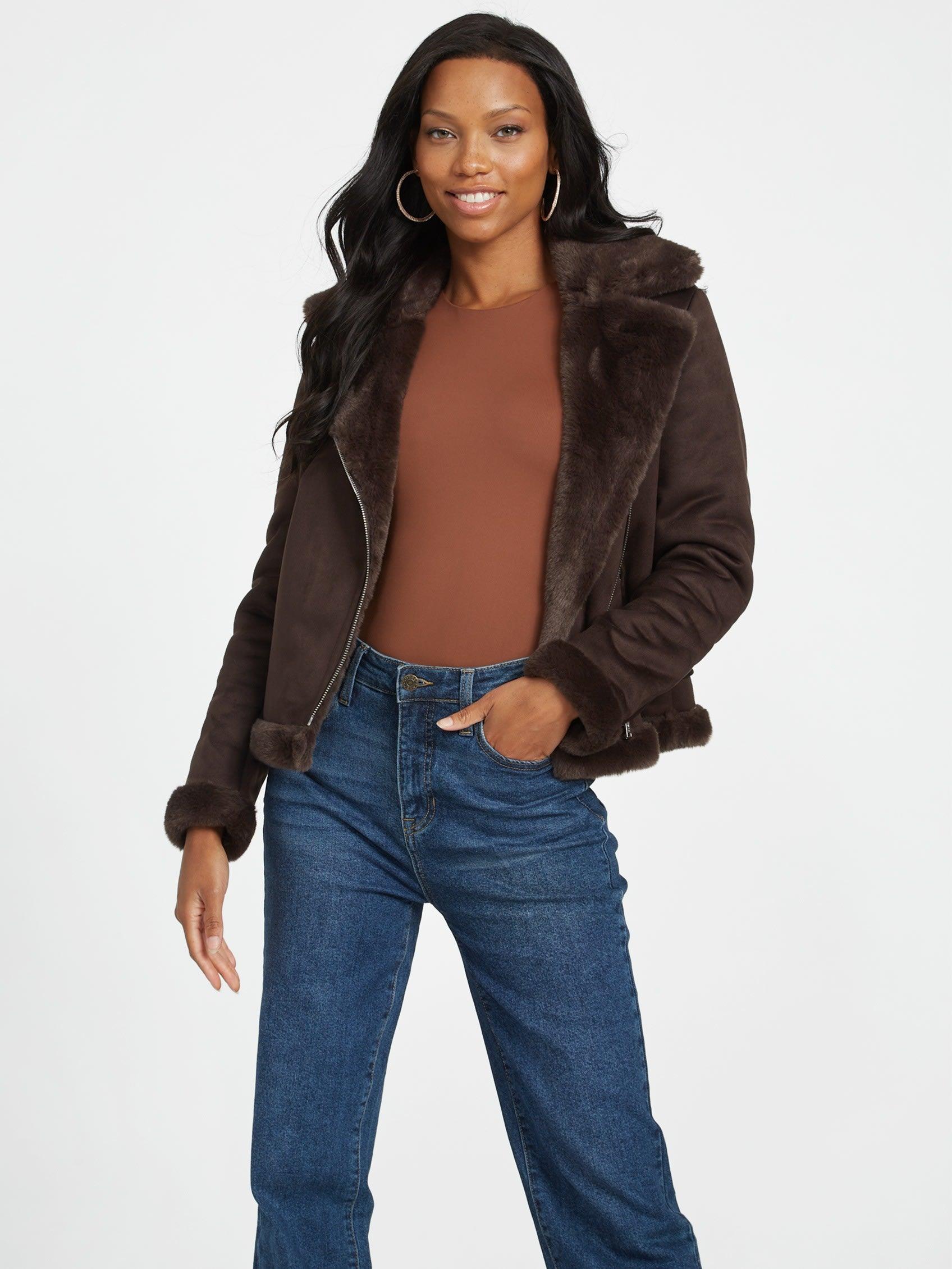 Guess top shearling jacket