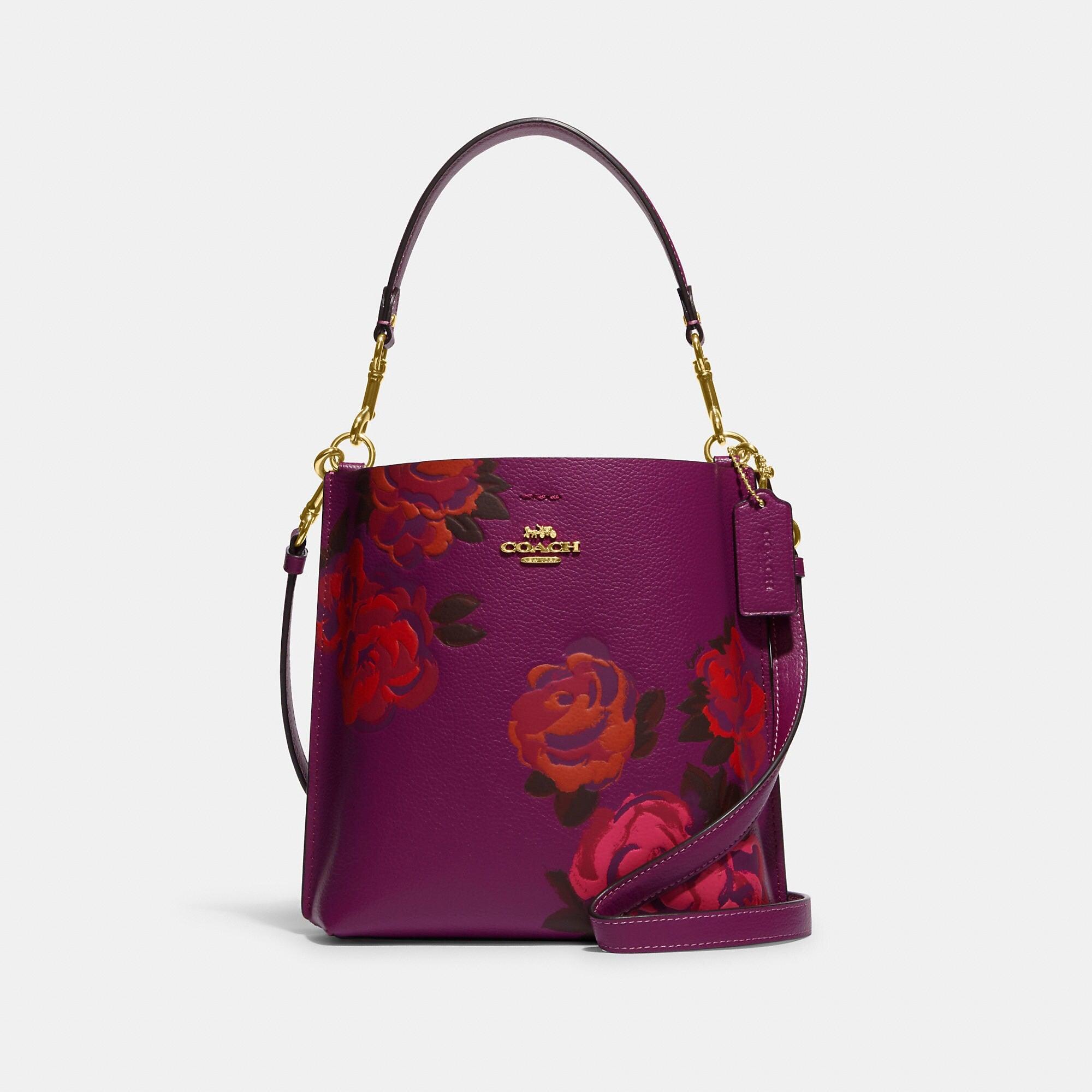 Coach Outlet Mollie Bucket Bag 22 With Jumbo Floral Print in Purple | Lyst