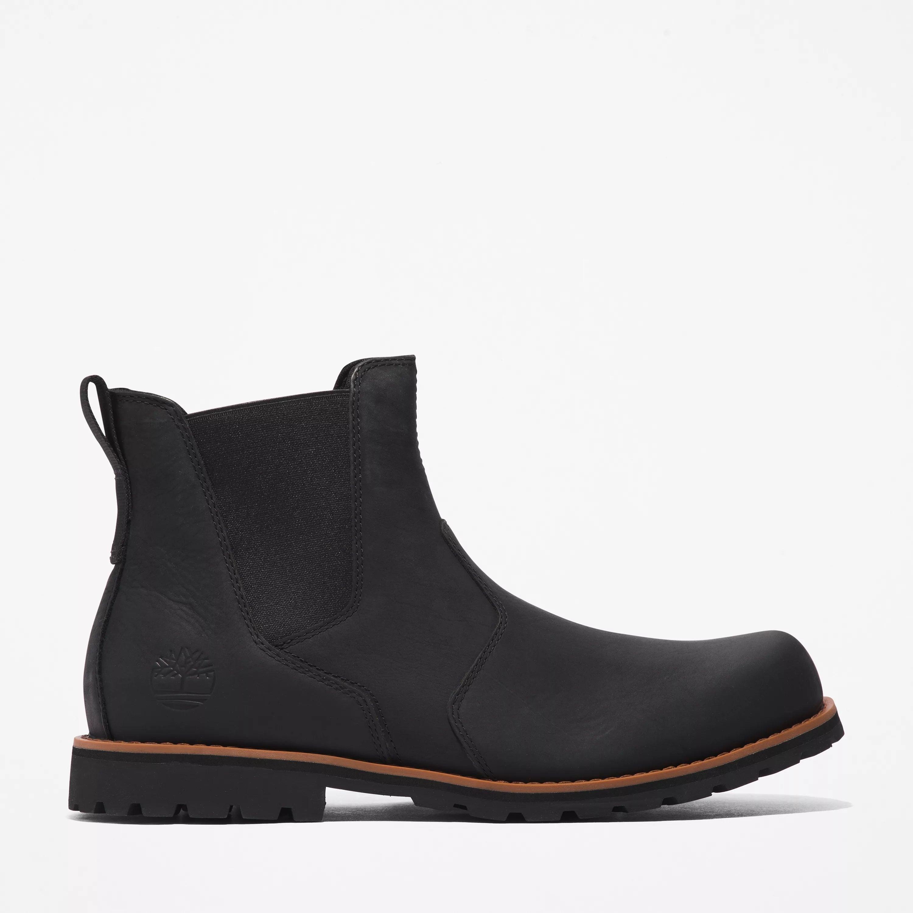Timberland chelsea boots mens black top