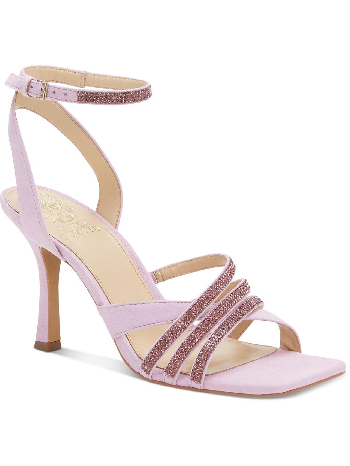 Vince Camuto Brevern Suede Square Toe Dress Heels in Pink | Lyst