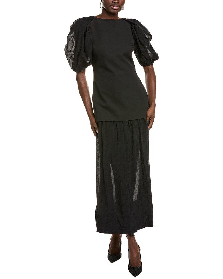 green emerald velvet dress Haven Butter Yellow Drop Waist Mix Media Dress  Coco & Coast