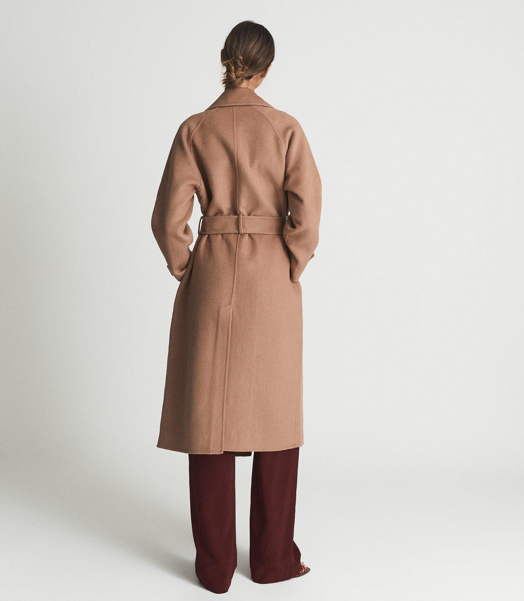 Reiss Felo-belted Blindseam Coa Rose -coat in Brown | Lyst