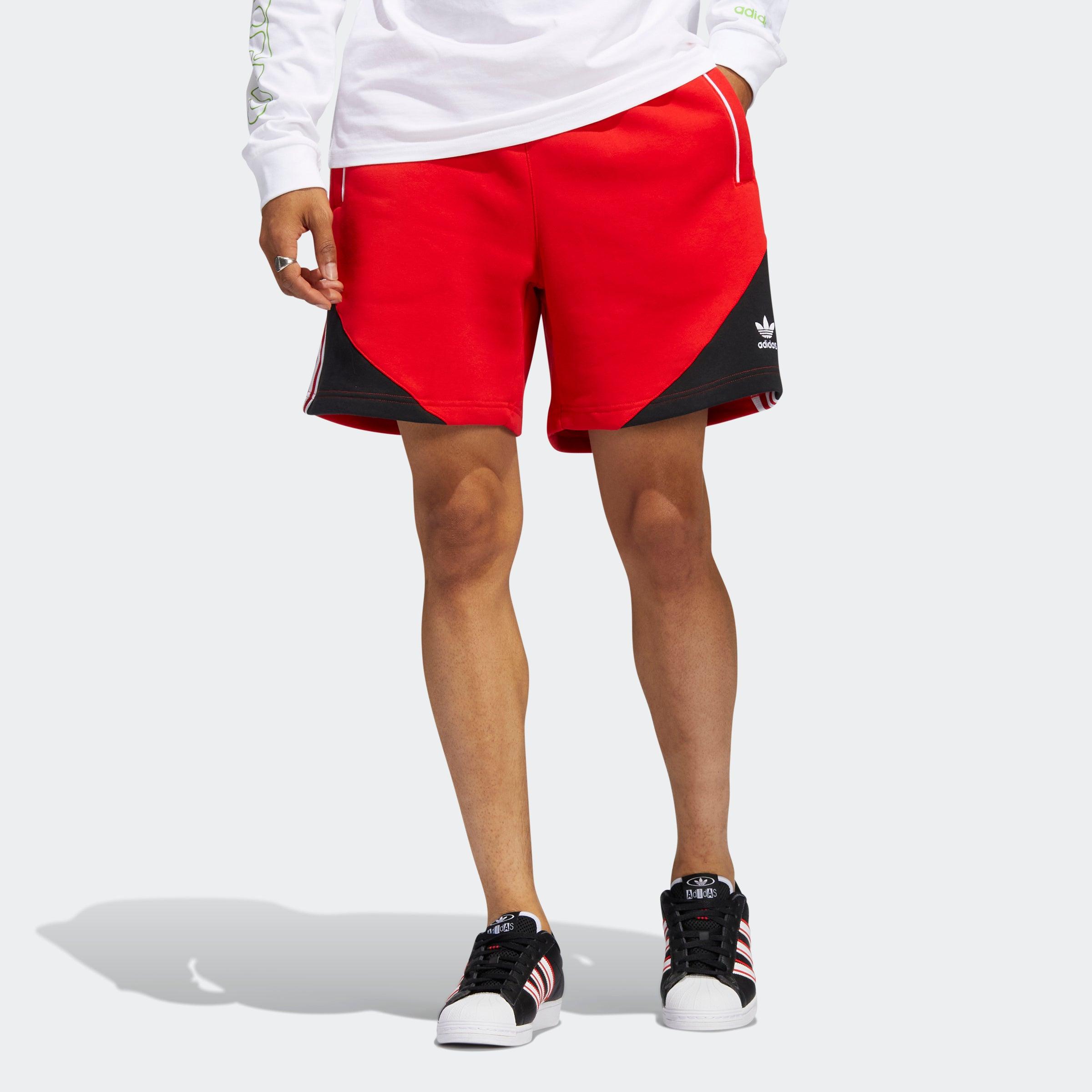 adidas Sst Fleece Shorts in Red for Men | Lyst