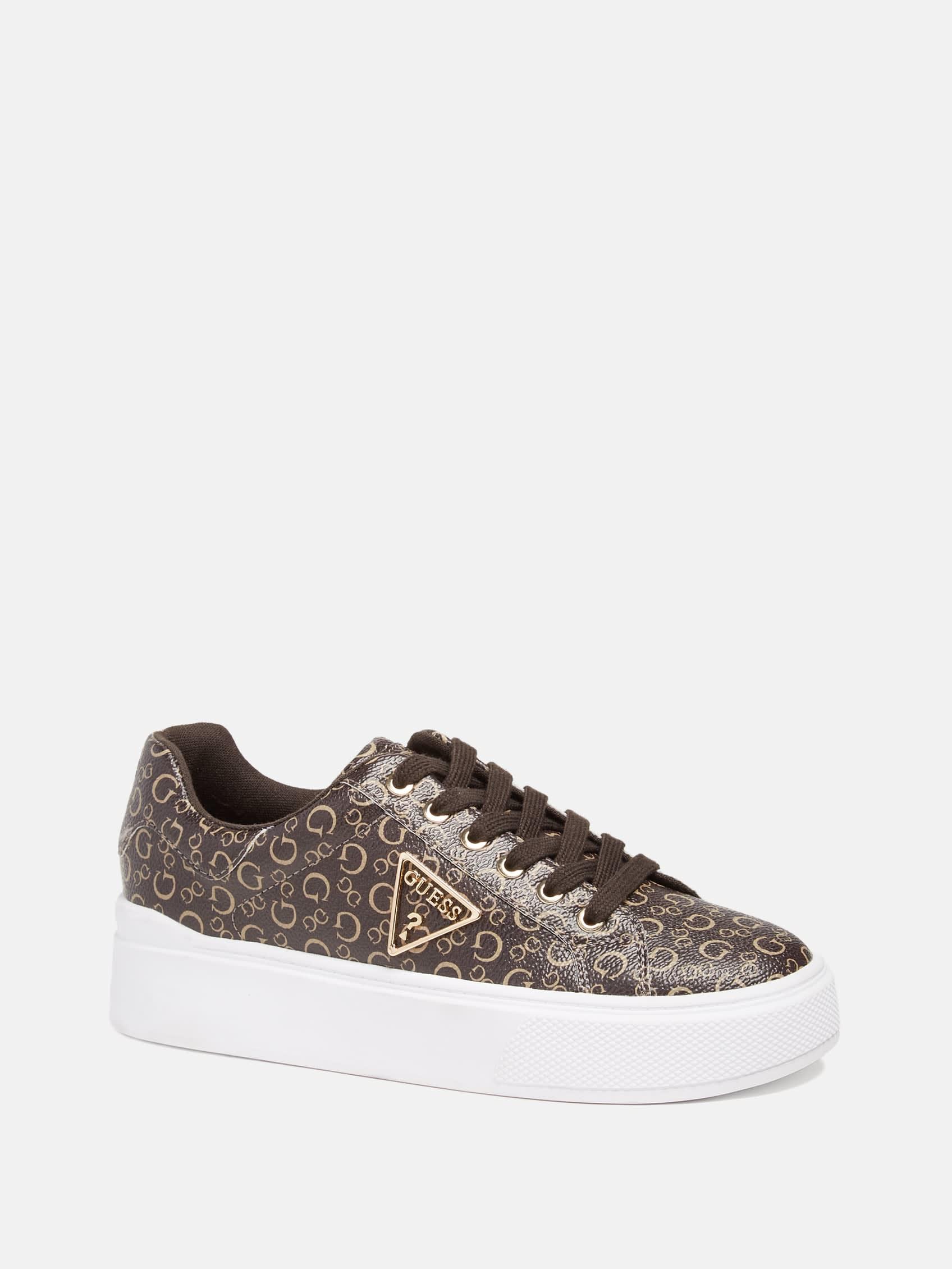 GUESS Women's Fiora Wedge Fashion Sneakers - Macy's