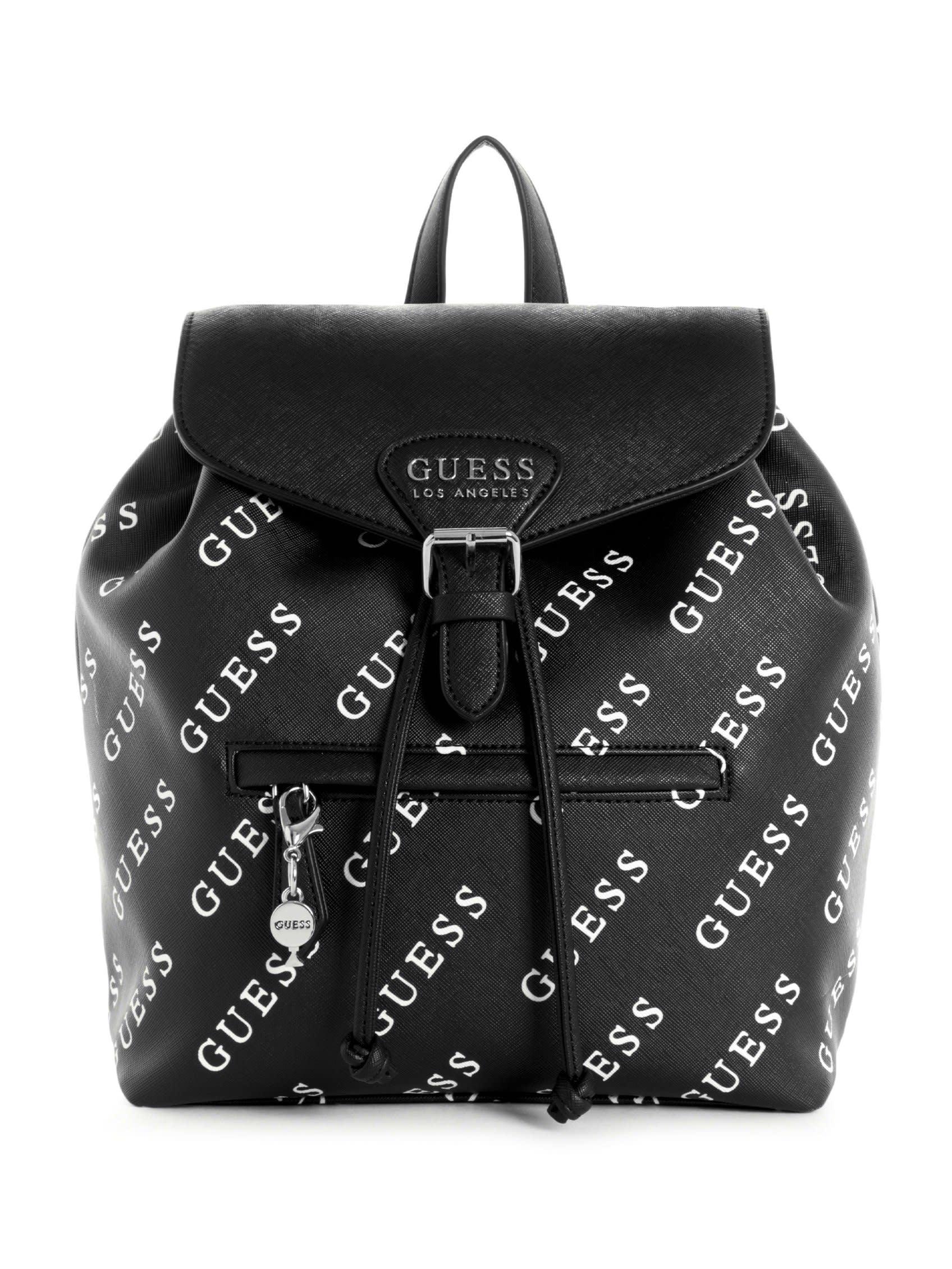 Guess Factory Luella Logo Backpack in Black | Lyst
