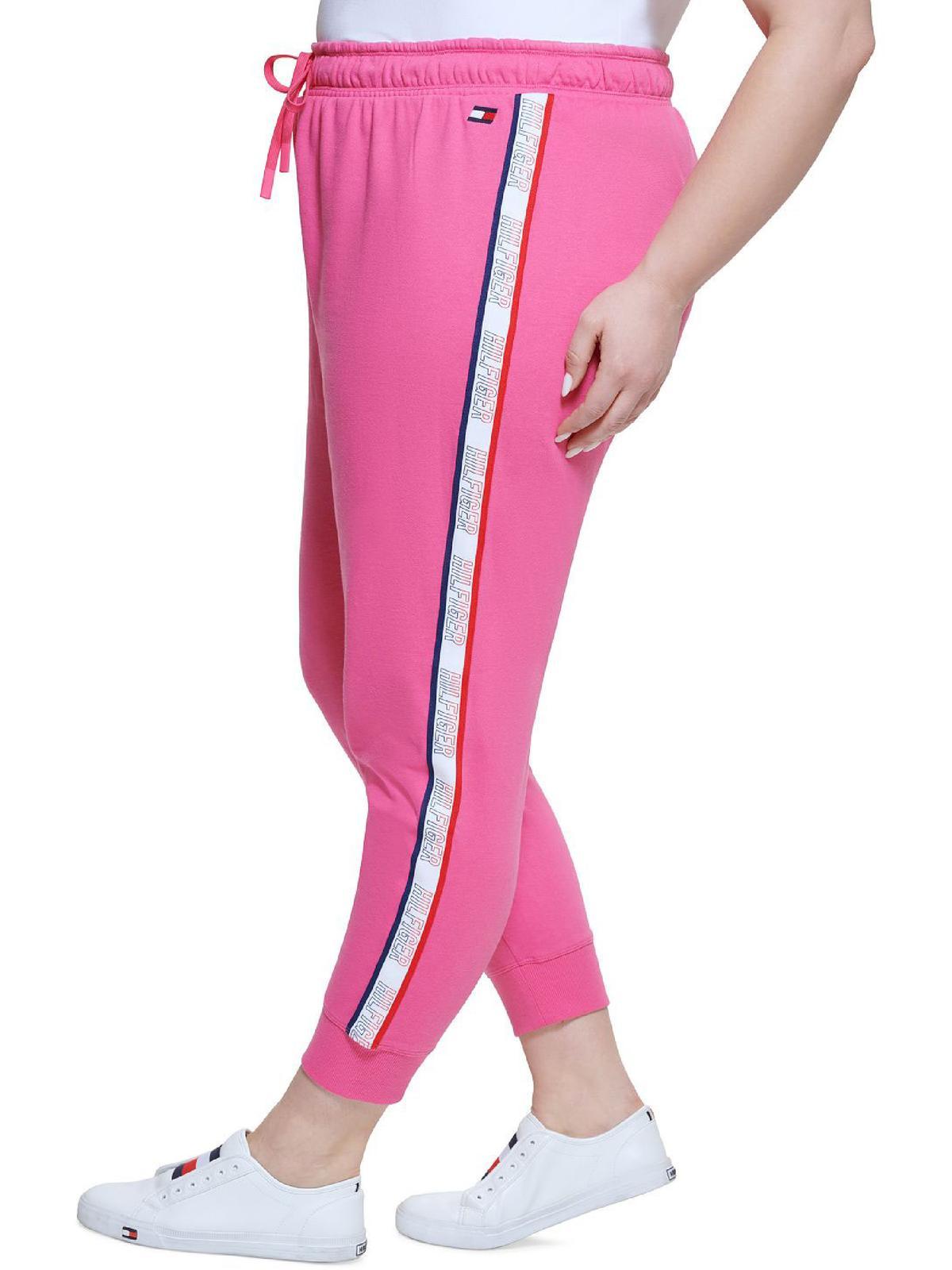Tommy Hilfiger Plus Sweatpants Workout Jogger Pants in Pink | Lyst