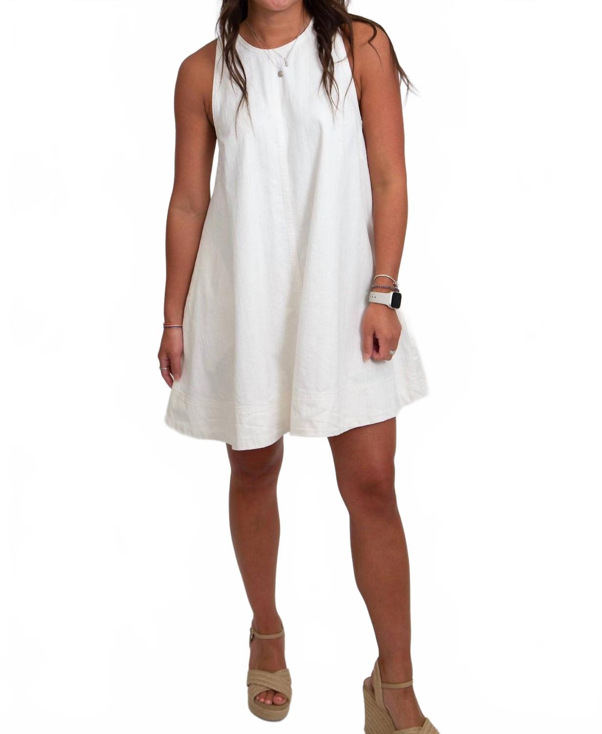 chinese dress ladies Sleeveless A-Line Denim Dress