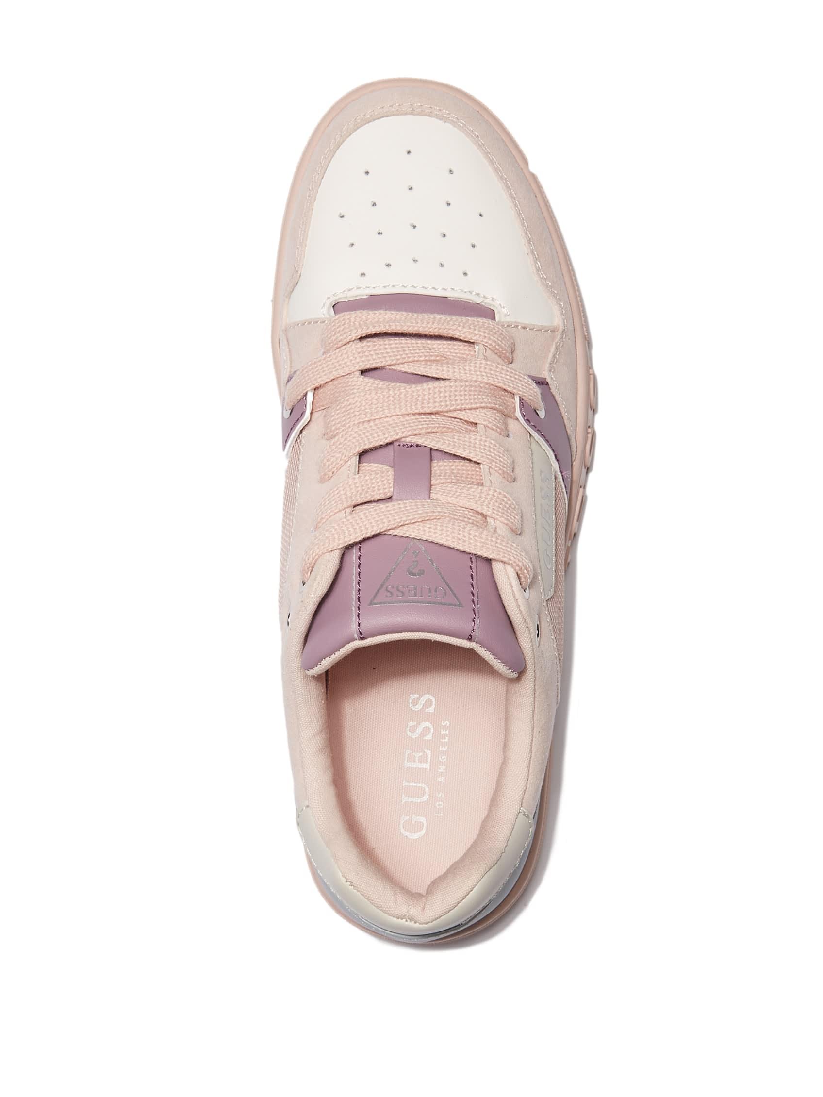 Guess Factory Jetting Color-block Low-top Pink Lyst