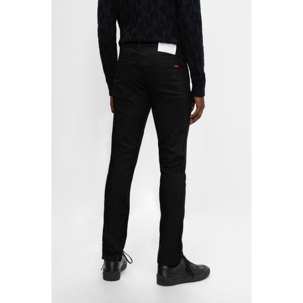 HUGO Boss - Extra Slim Fit Jeans In Stay Jersey Denim in Black for Men |  Lyst