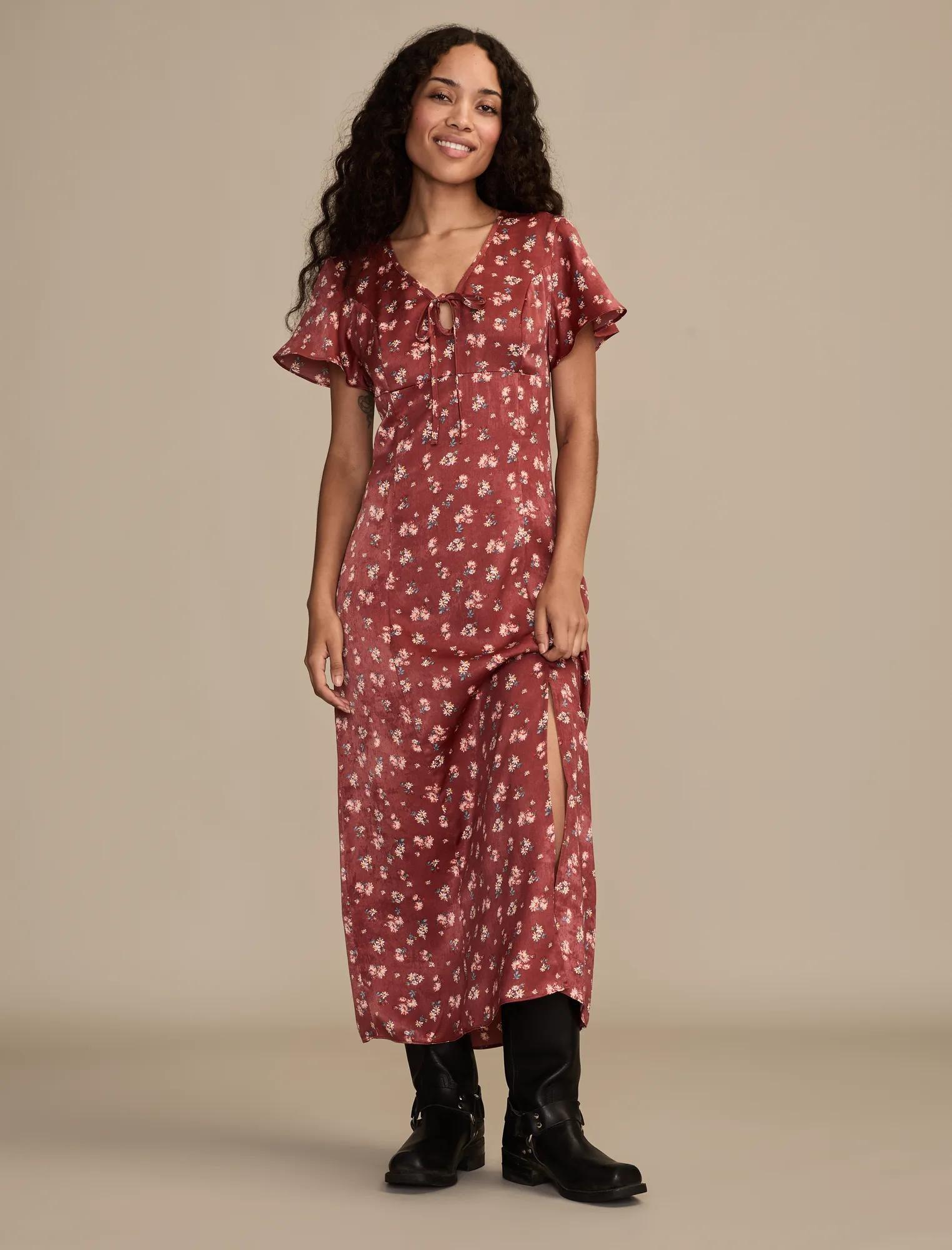 short mother of the bride dresses V-Neck Short Sleeves Pleated Ruffled A-Line Mother of Bride Dress – Liymc