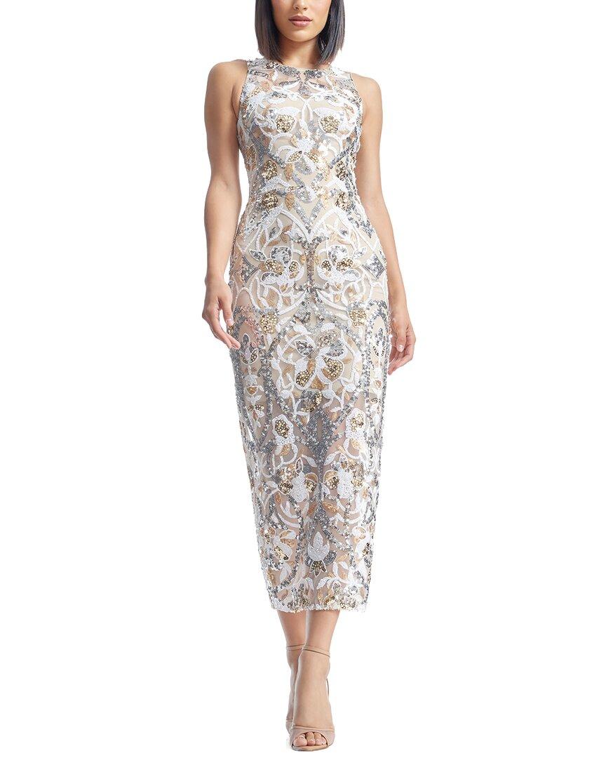 Dress the Population Helena Sheath Dress in Metallic | Lyst