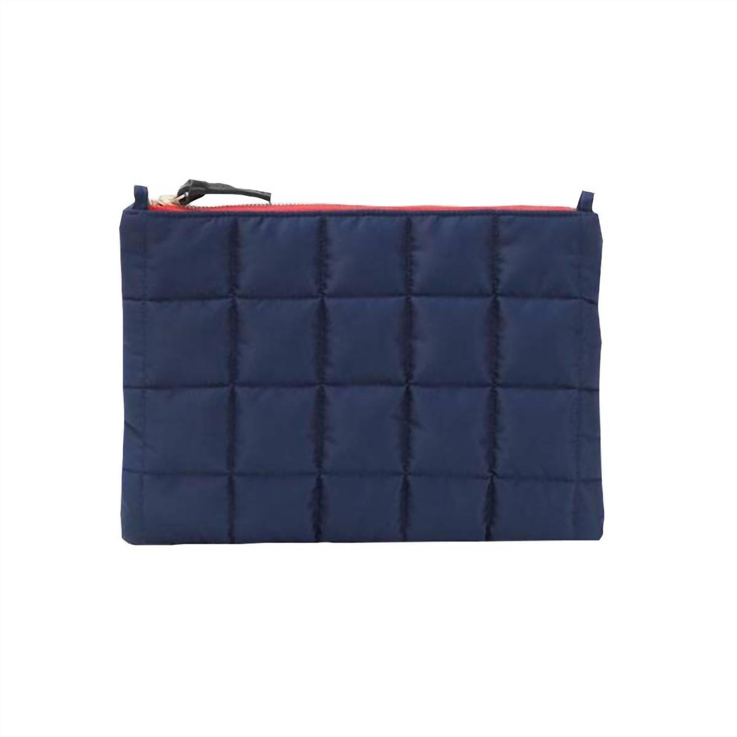 Clare V. Flat Clutch With Tabs I in Blue