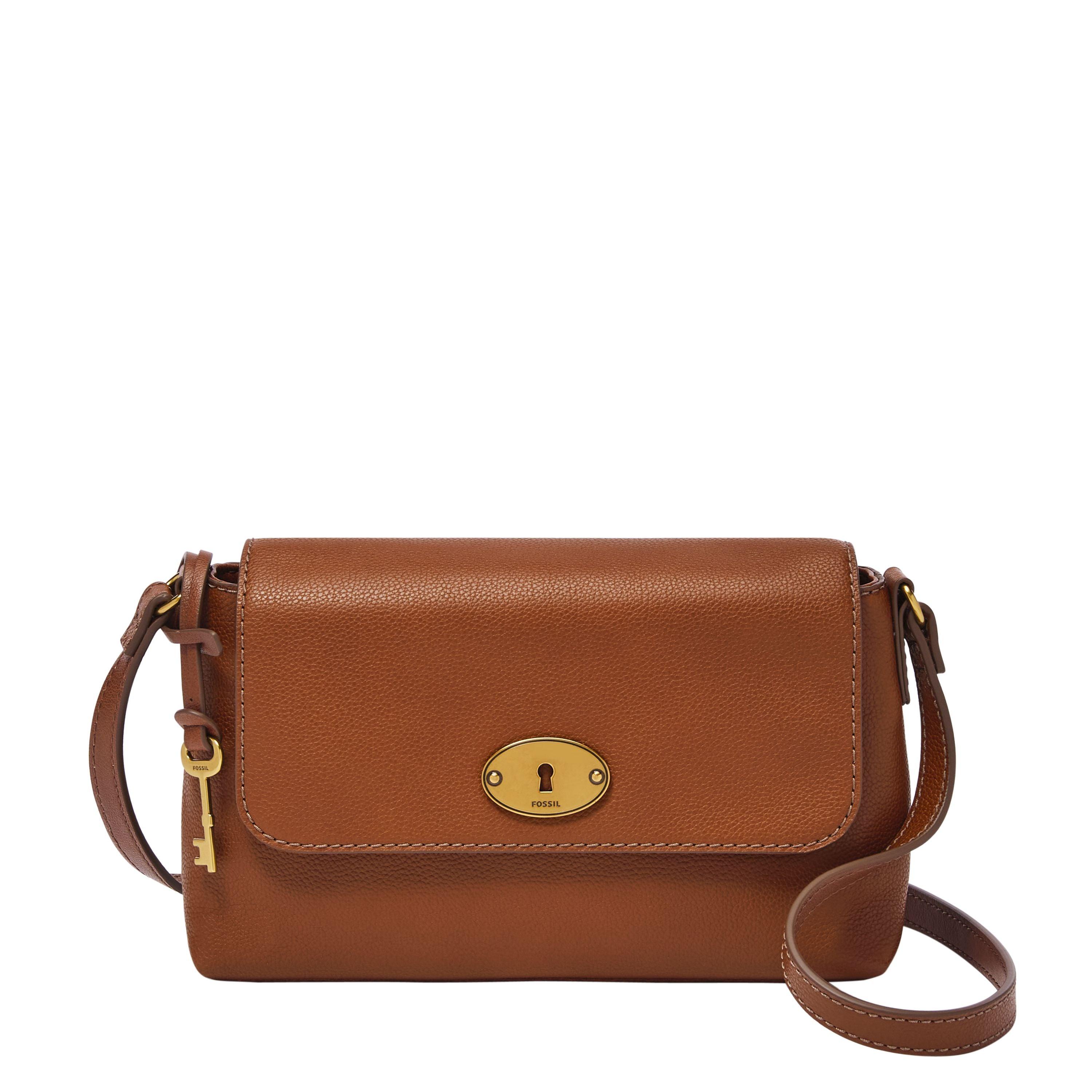 Fossil Gabriella Leather Small Flap Crossbody in Brown Lyst