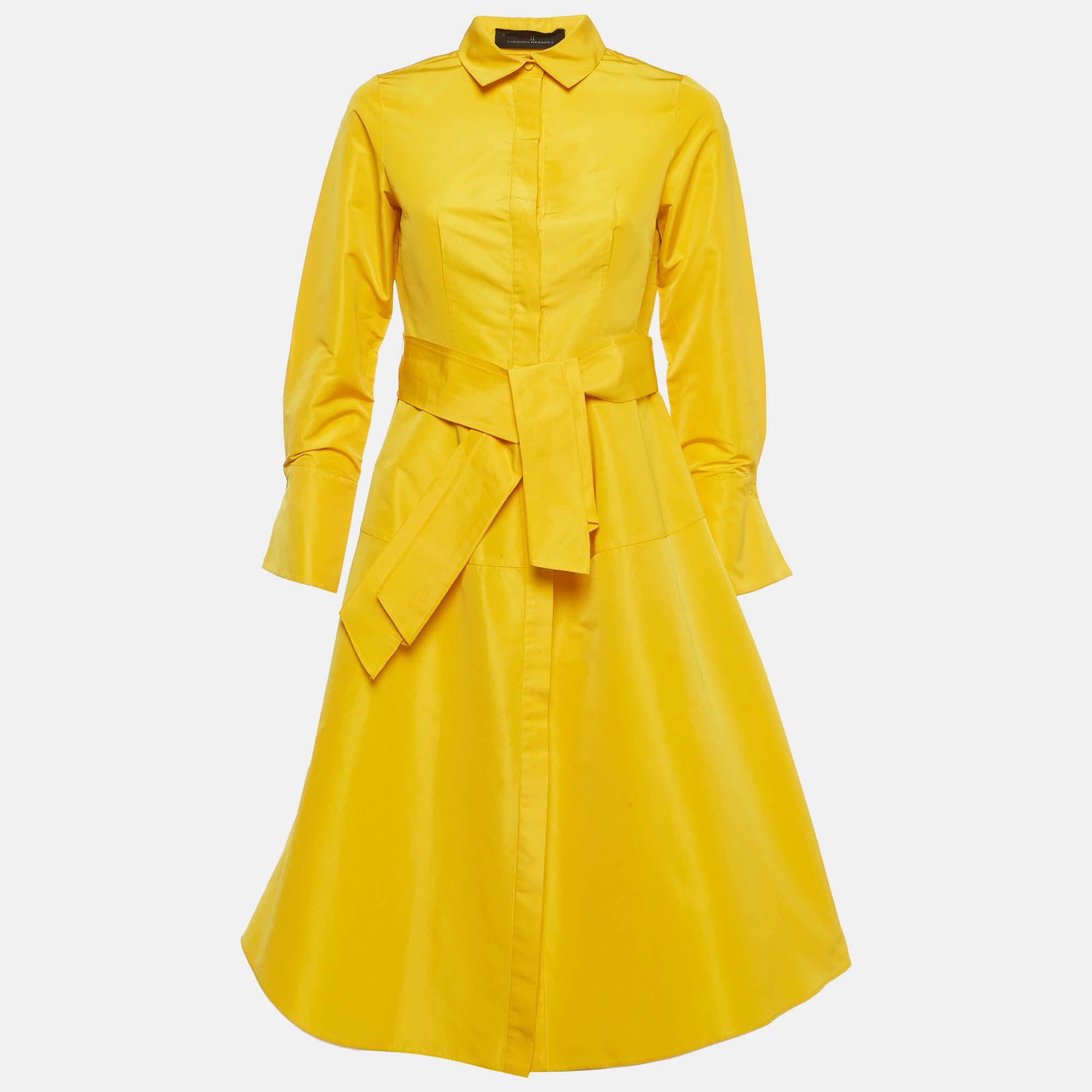 Designer Yellow Long Sleeve Shirt Dresses for Women - Up to 88% off | Lyst