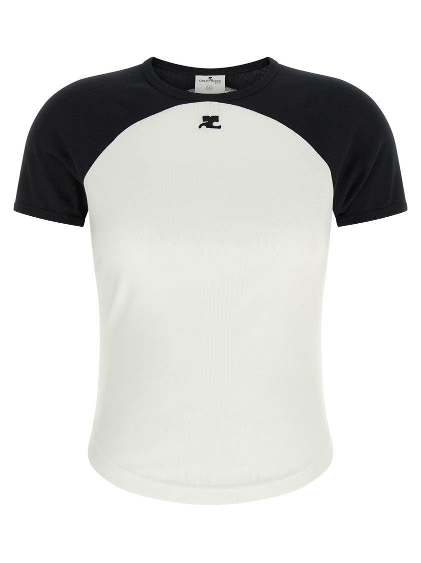 Tシャツ・カットソー COURREGES Women Tops 424JTS159JS0175 0001 White T-Shirts Women - courrèges (クレージュ)