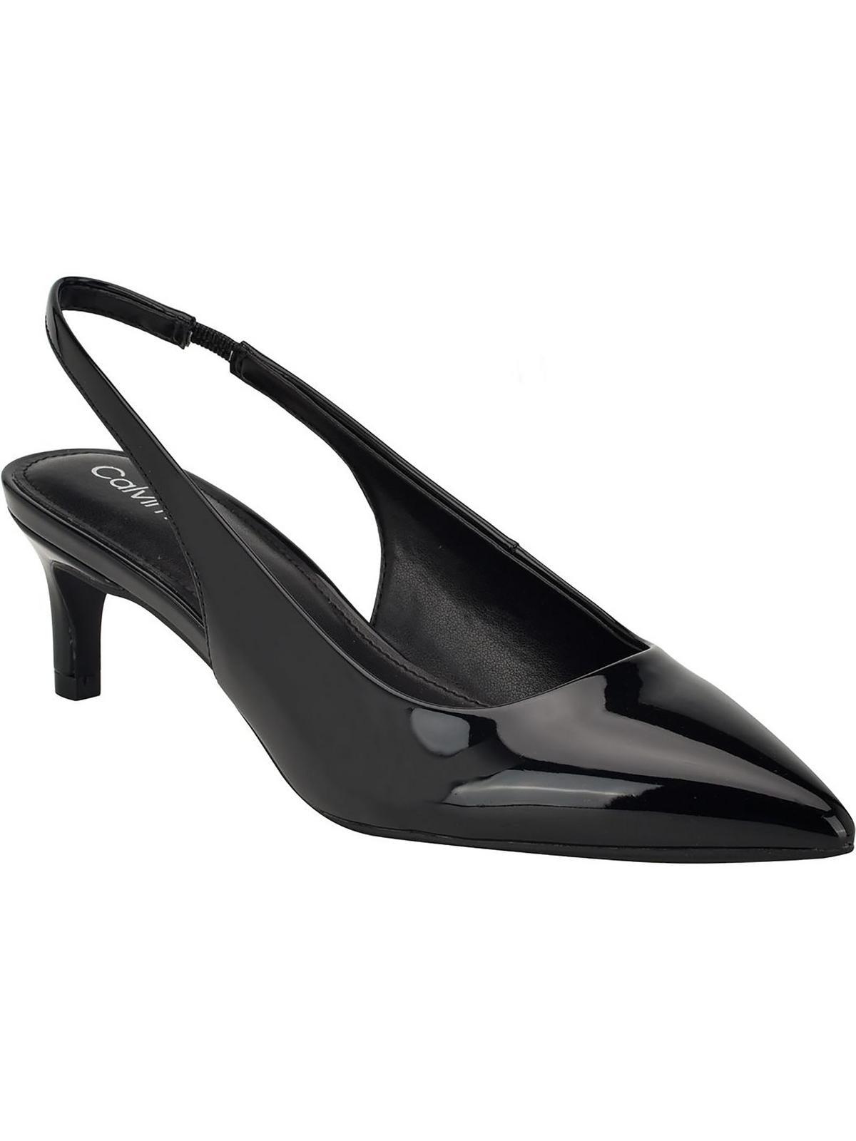 Calvin Klein Dainty Pointed Toe Slingback Kitten Heels in Black Lyst