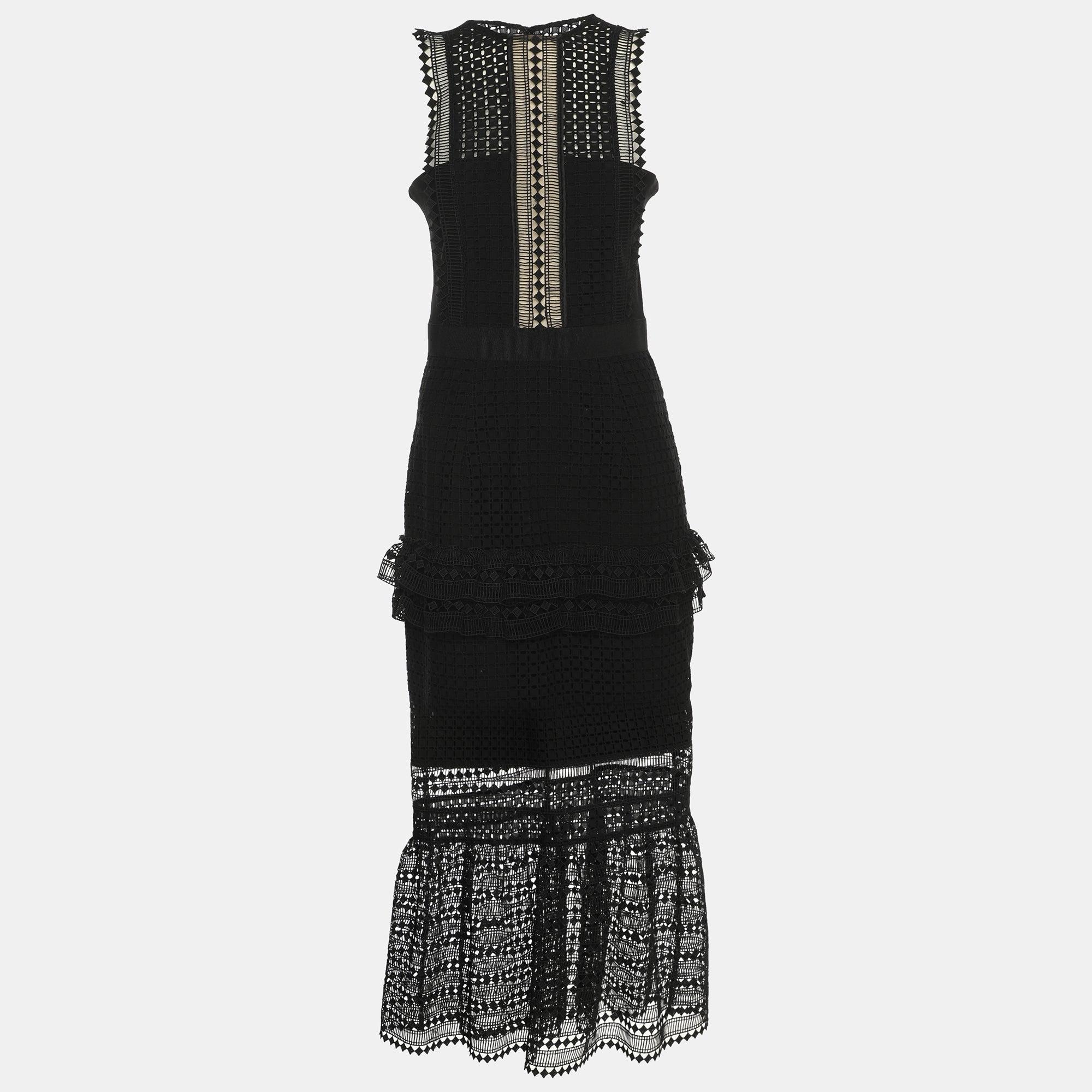 Designer Self Portrait Gold Tiered Dresses for Women - Up to 75% off | Lyst
