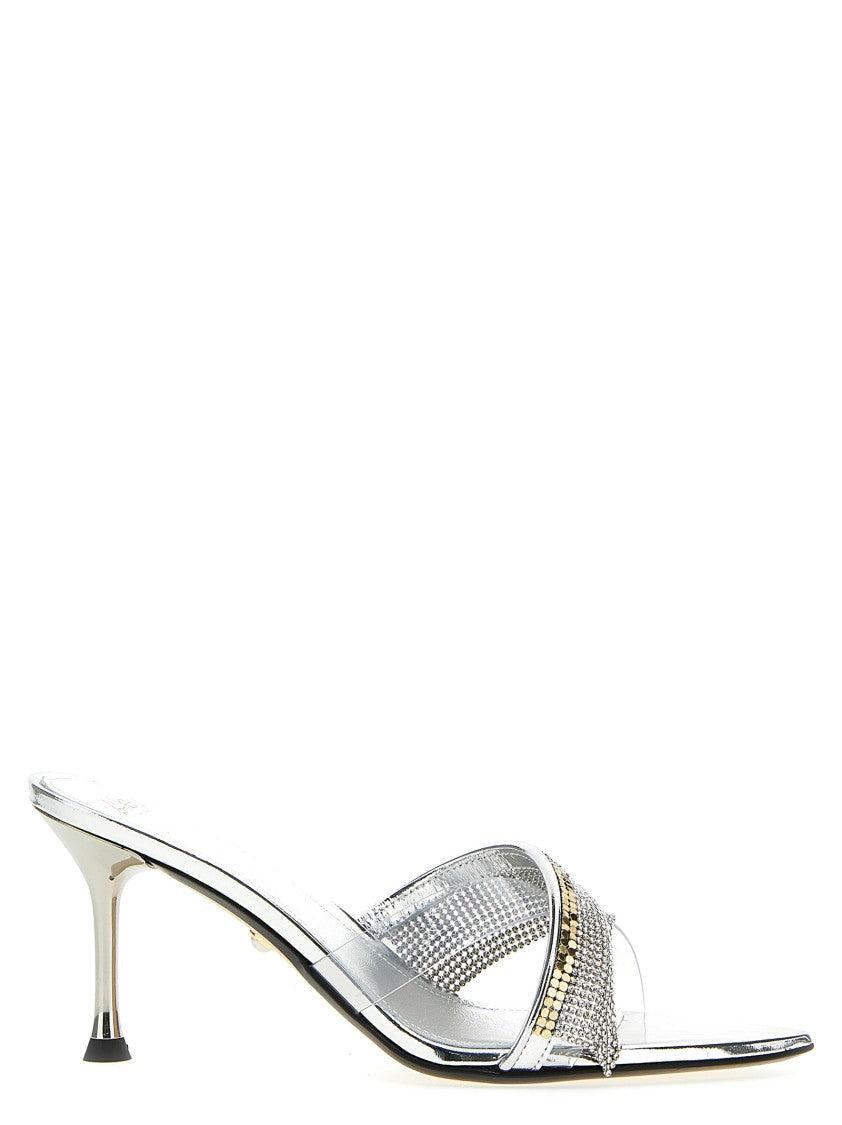 サンダル・ミュール ALEVI 'Elastic' sandals Silver ALEVI Sandal heels for Women | Online Sale up to 70% off | Lyst