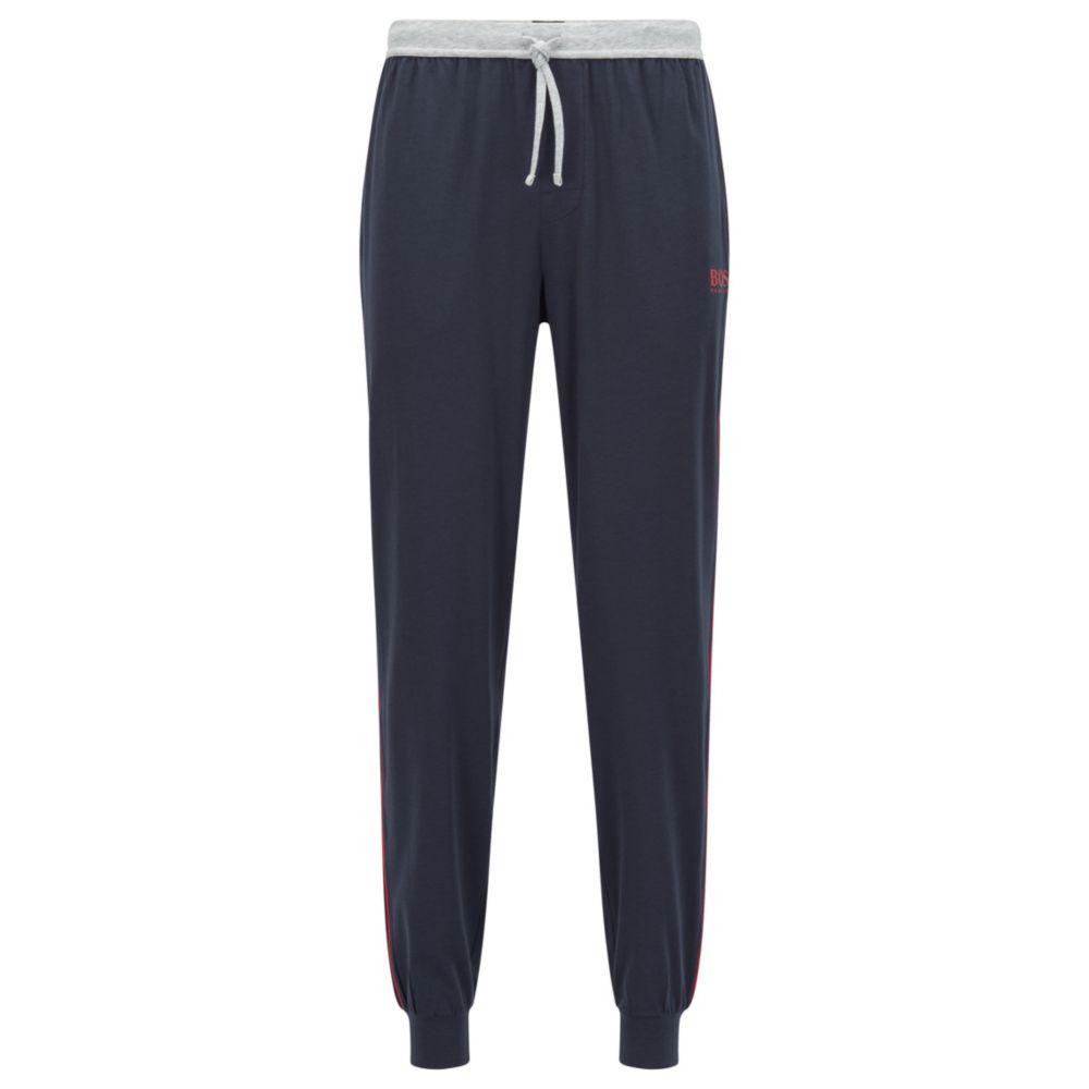 Cotton Blend Jersey Pajama Bottoms With 