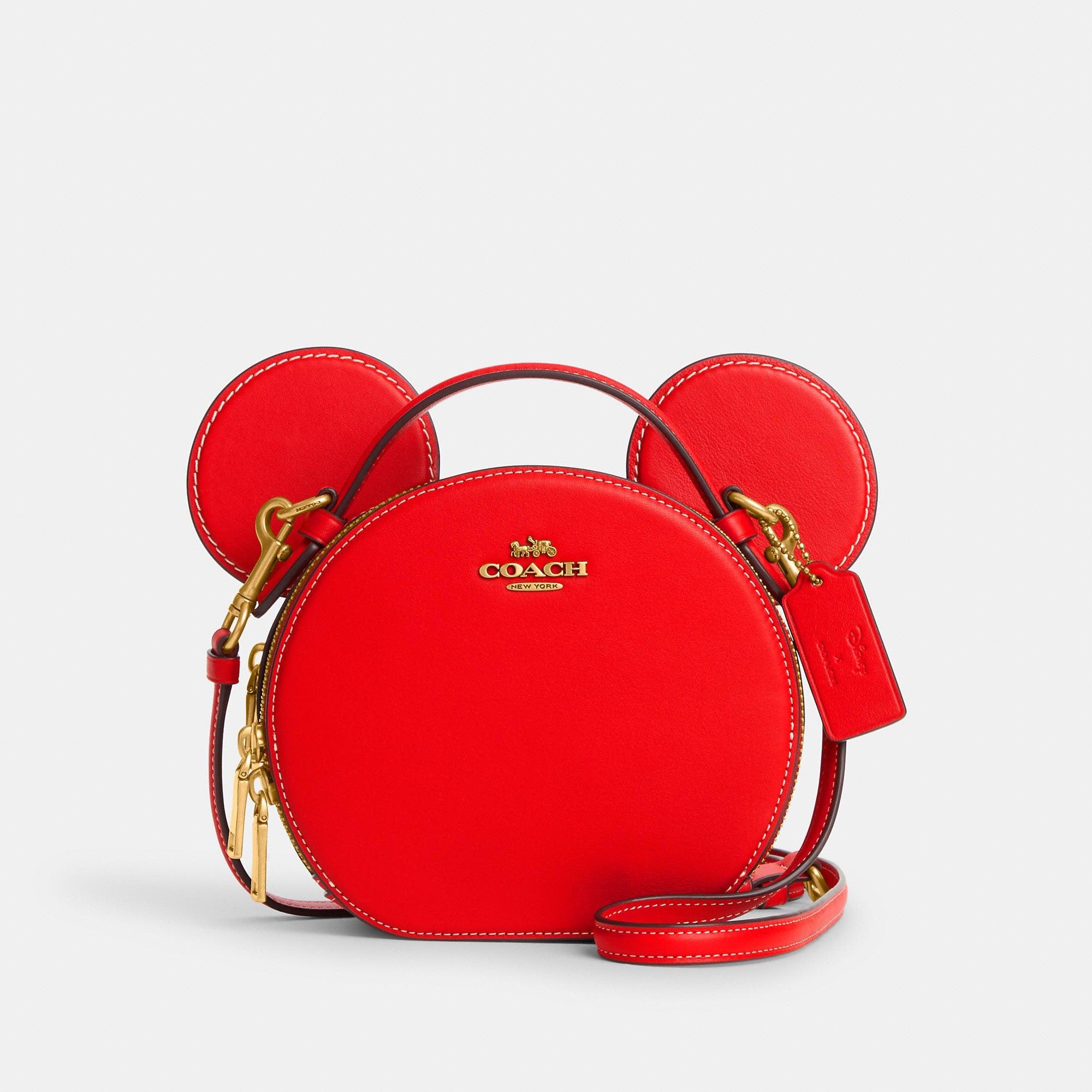COACH Disney X Coach Mickey Mouse Ear Bag in Red | Lyst