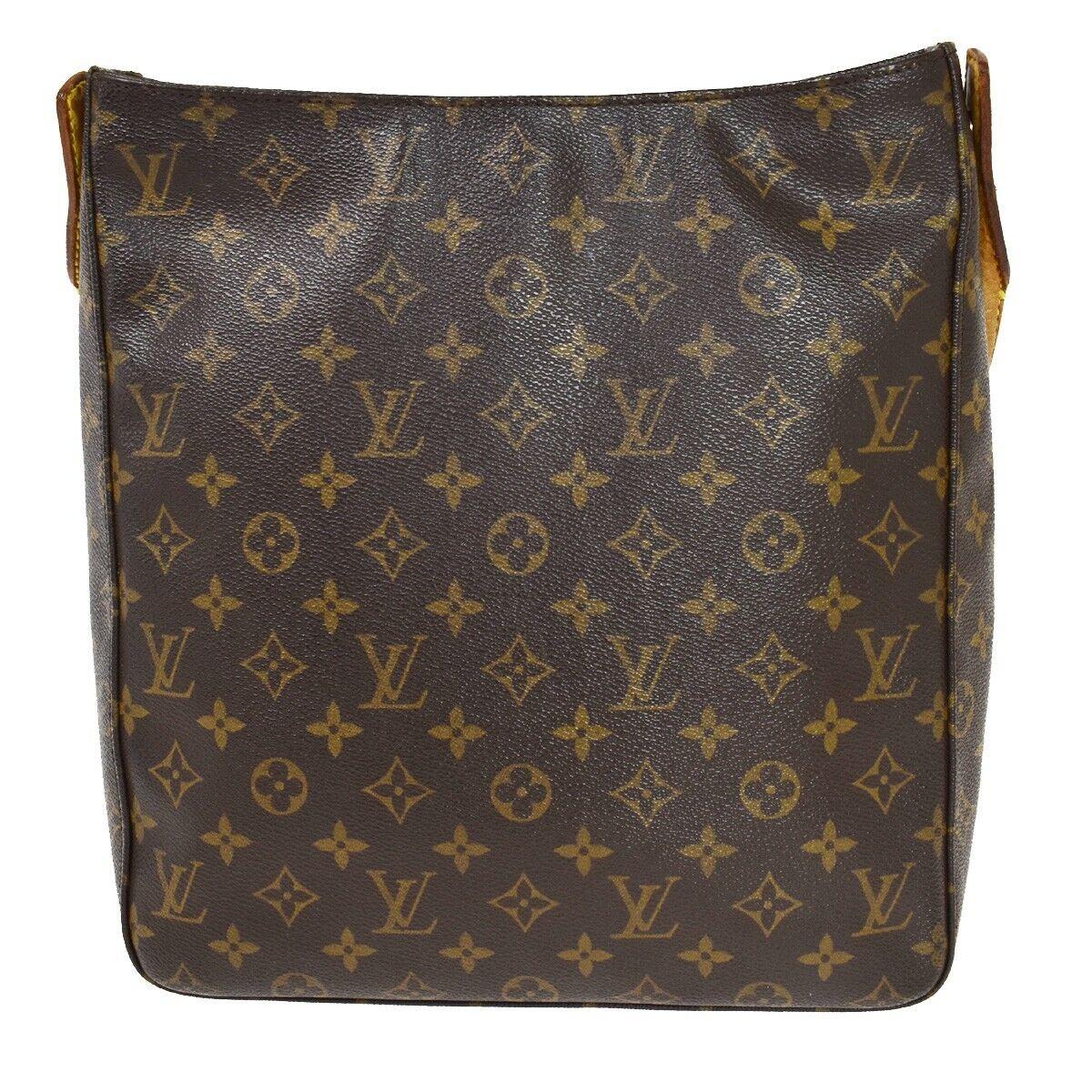 Louis Vuitton Looping Gm Canvas Shoulder Bag (pre-owned) in Black