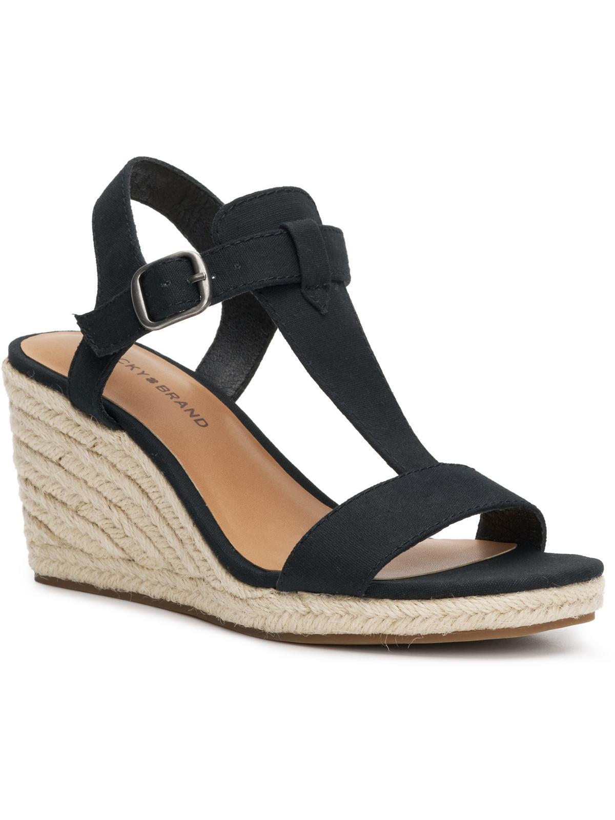 Lucky brand women's kennette wedge sandals deals