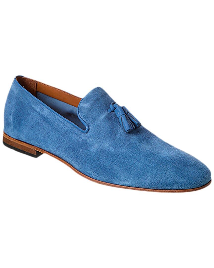Donald J Pliner Tobias Suede Loafer in Blue for Men  Lyst