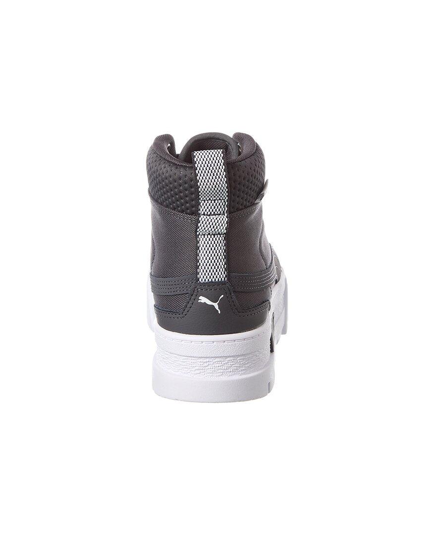 PUMA Mayze Mid Safari Canvas High-top Sneaker in Gray | Lyst
