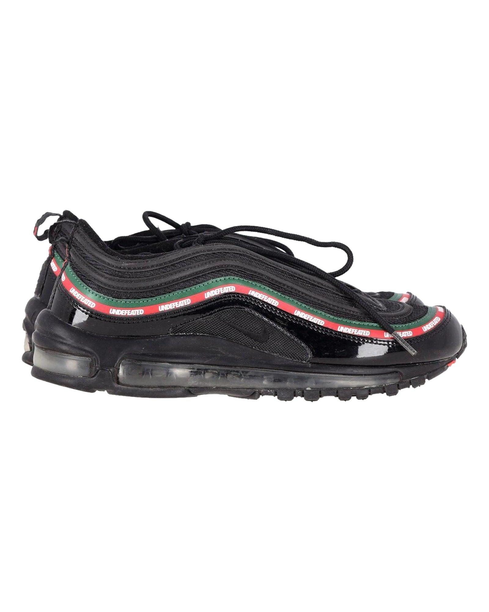Nike black with purple piping air max 97 trainers best sale