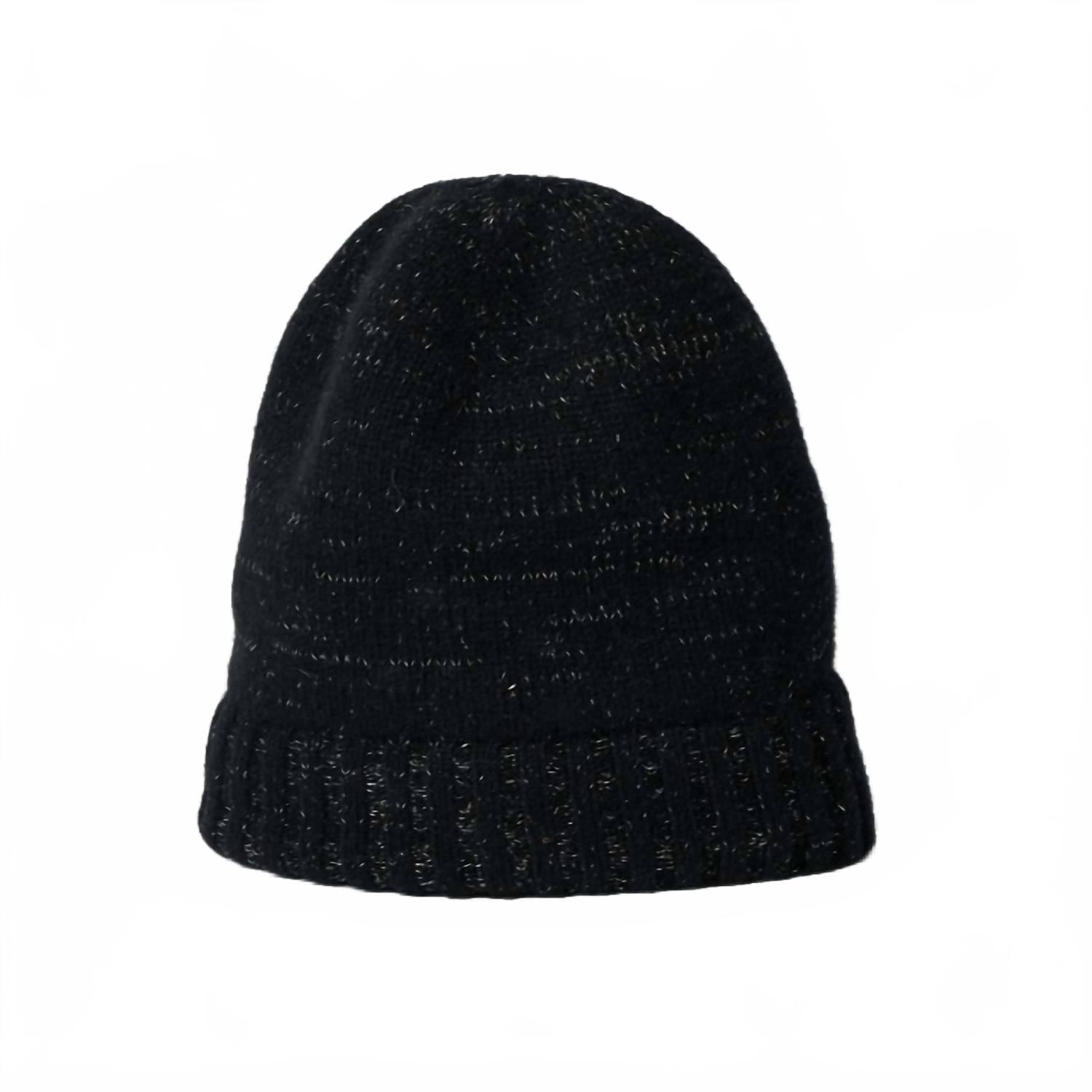 NEW HAT ATTACK classic cashmere slouch hat in black Meghan-Markle-Black-Cashmere-  main image 2