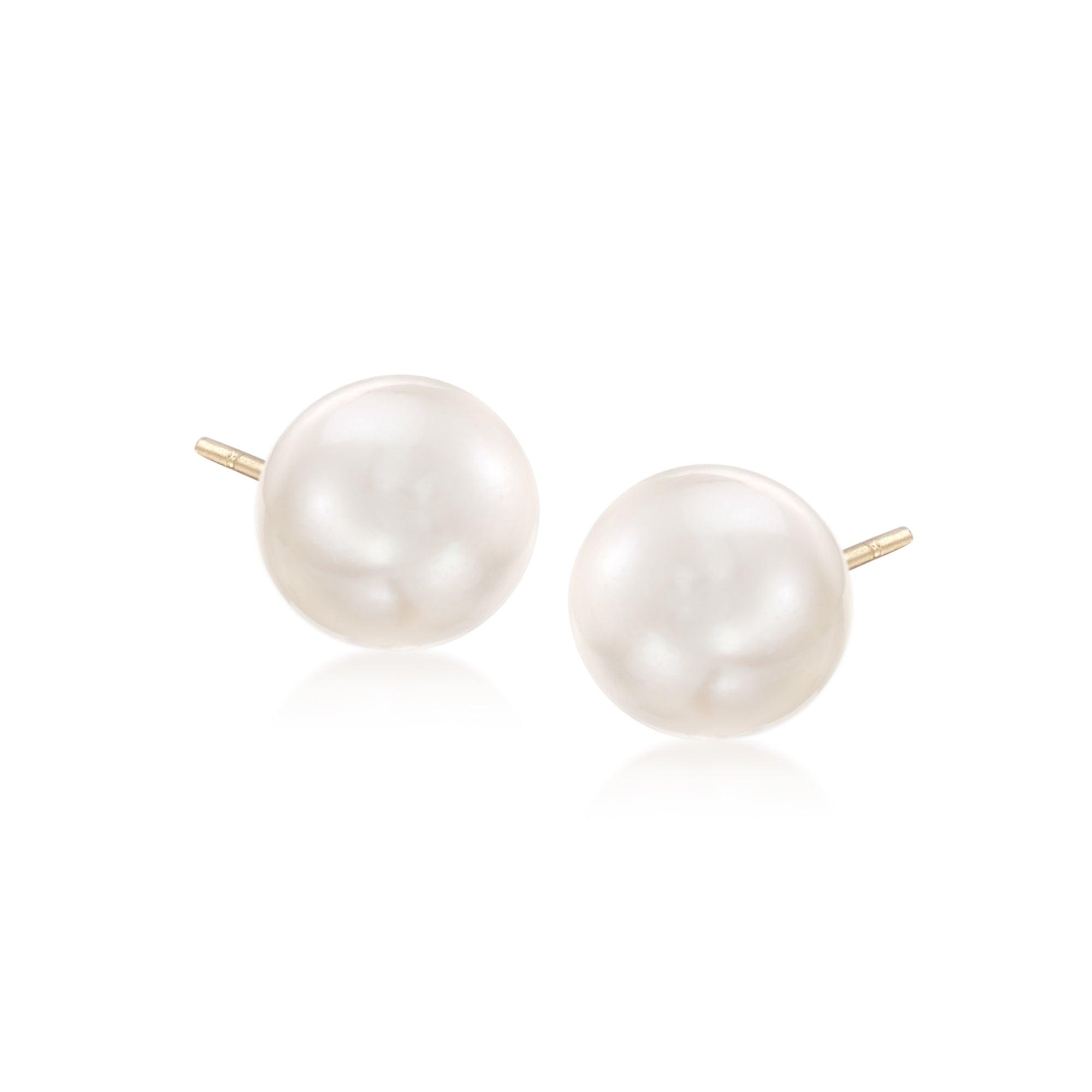 Ross-Simons - Italian 8mm Sterling Silver Ball Stud Earrings