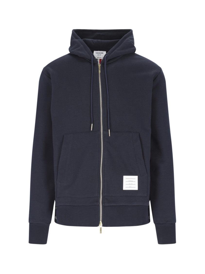 【送料込】THOM BROWNE スリムフィット ジップアップフーディー thom-browne-