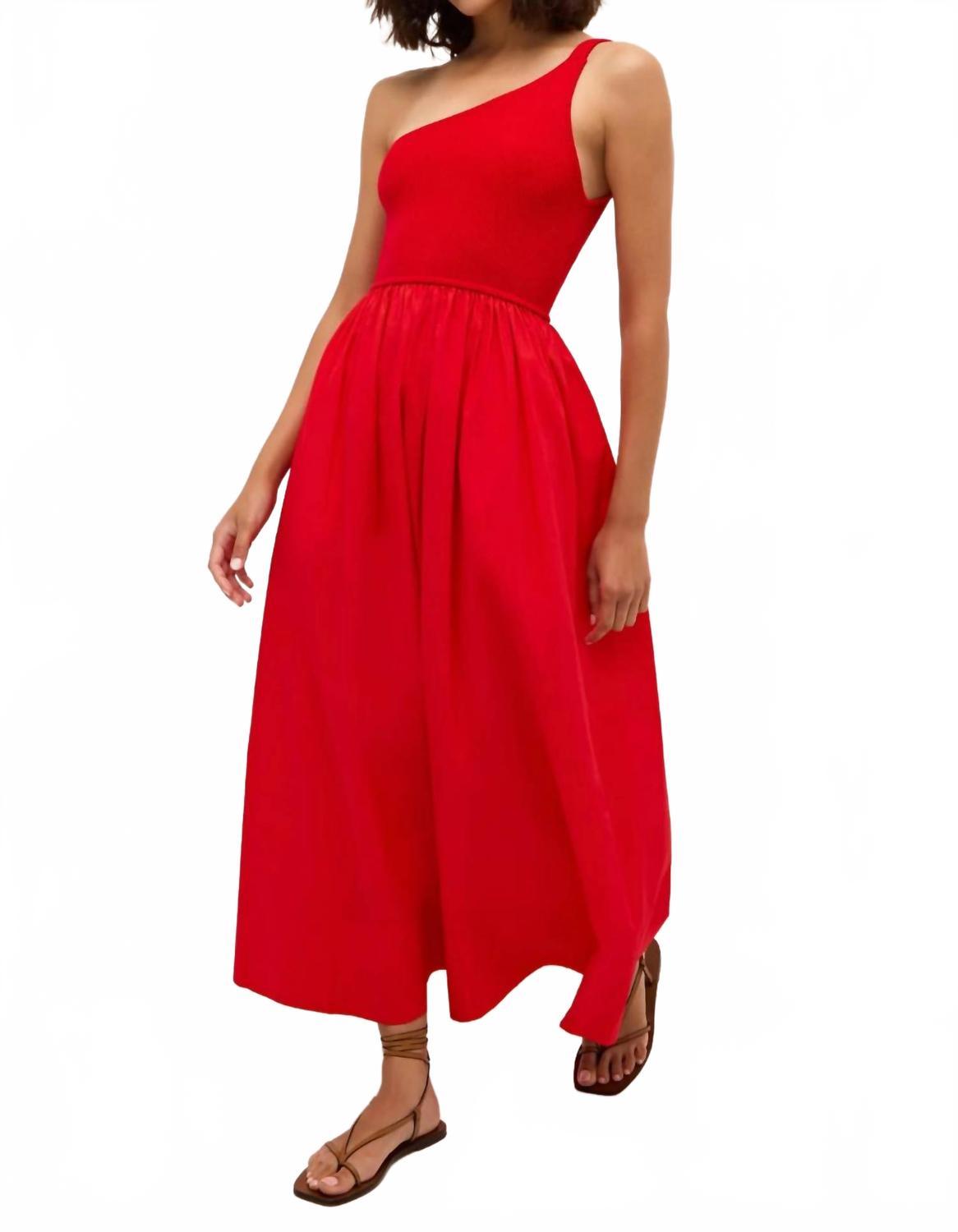 marie oliver red dress ELTON DRESS