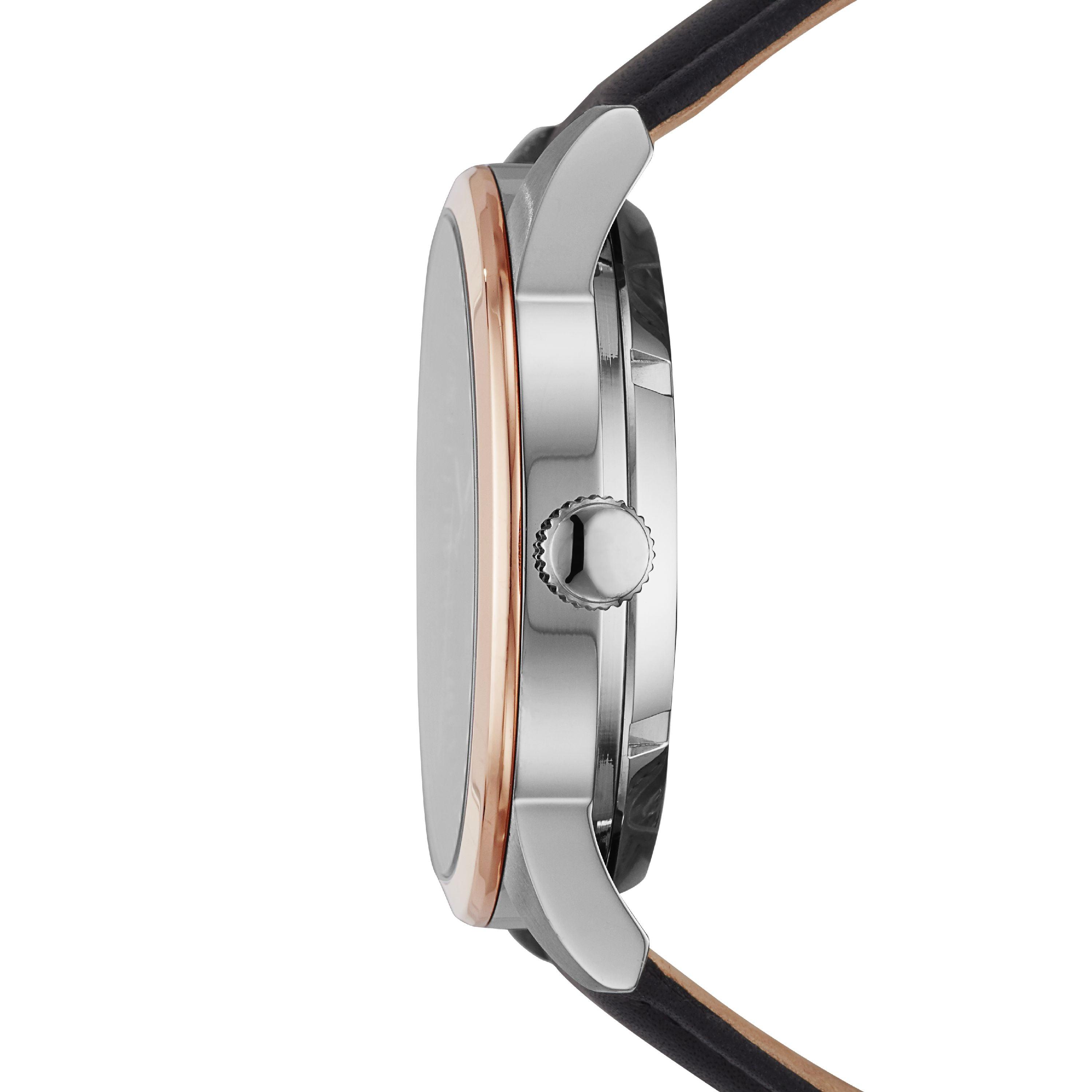 Fossil Leather Flynn Automatic 