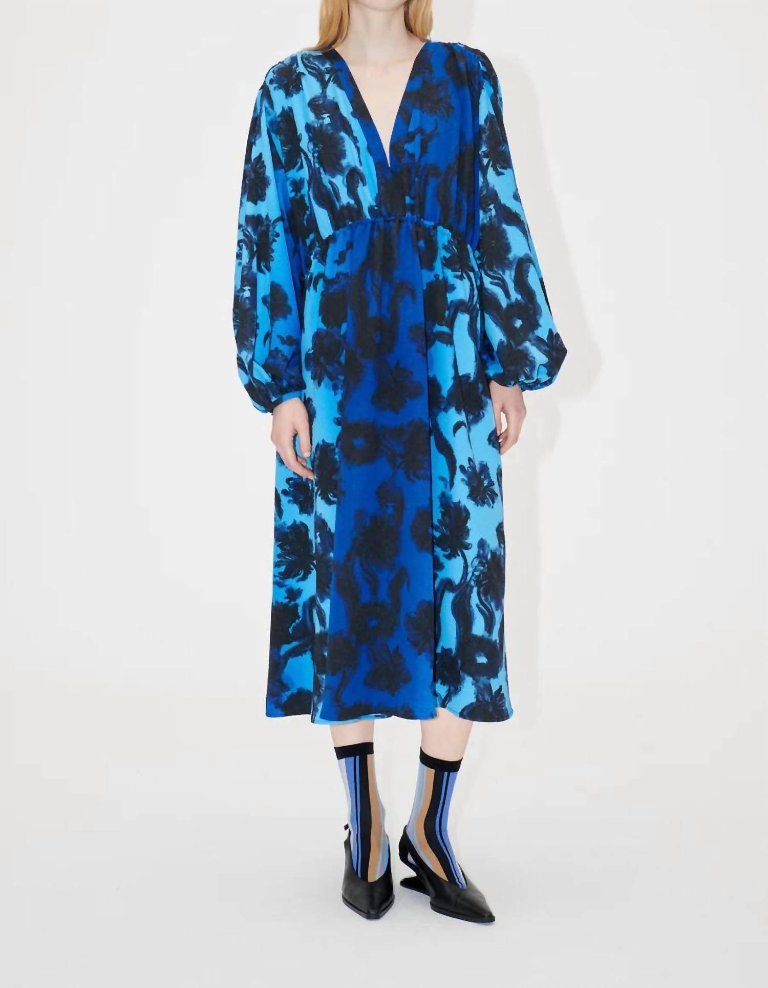 stine goya silk dress Stine Goya Multicolour Floral Print Silk Midi Dress Size S International
